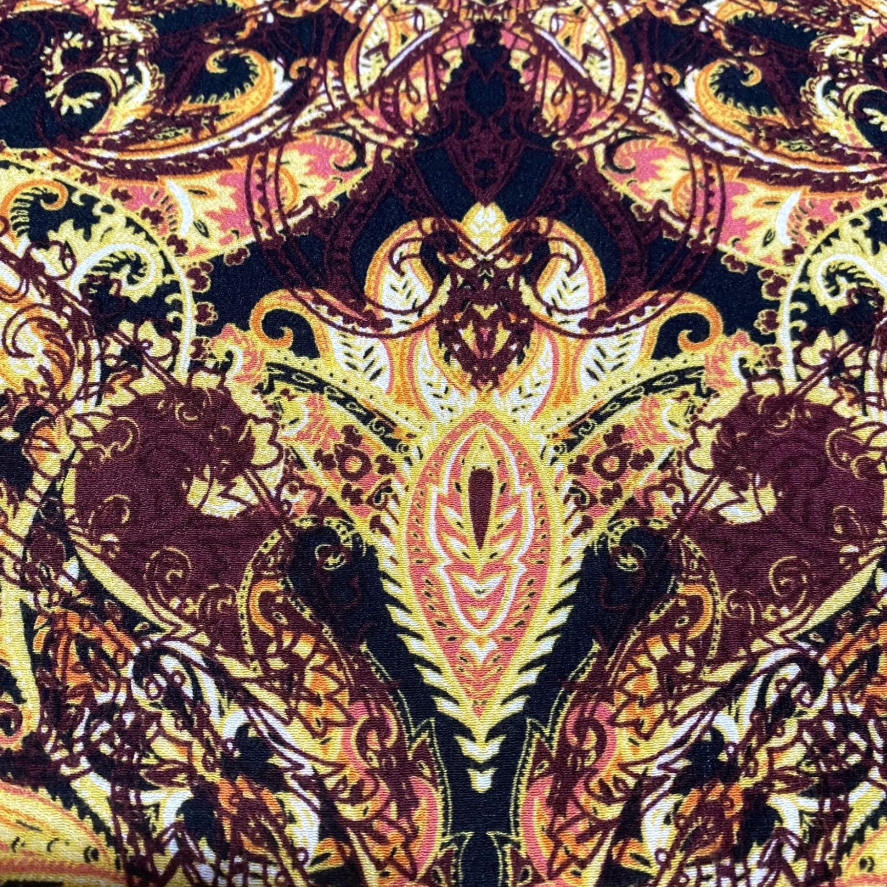 J. Jill J Jill Womens PL Petites Shirt Multicolor Paisley Boat Neck Tunic Long Sleeve Blouse Size L / US 10 / IT 46 - 4 Thumbnail