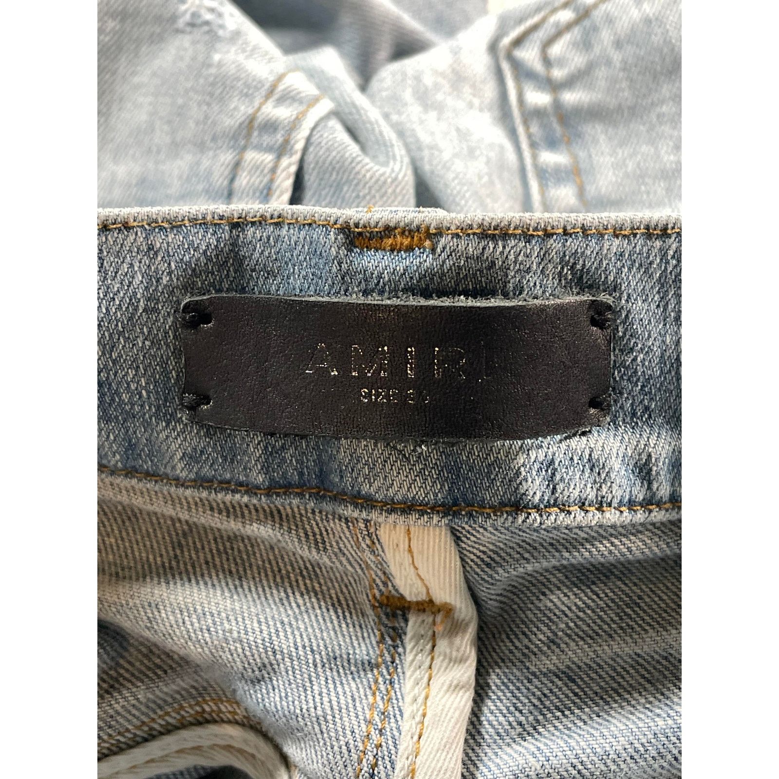 Amiri Amiri Paint Drip Light Wash Jeans Size US 36 / EU 52 - 6 Thumbnail