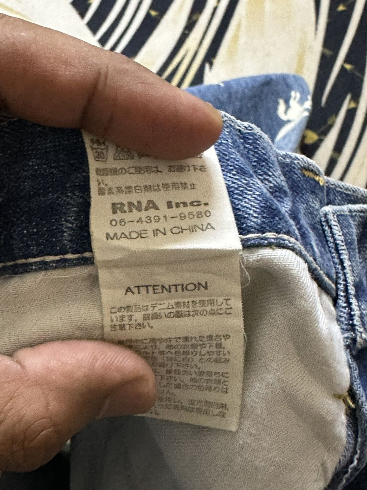 Hysteric Glamour Vintage RNA.Slang Ripped Unicorn Stamped Distressed Denim Size US 28 / EU 44 - 8 Thumbnail