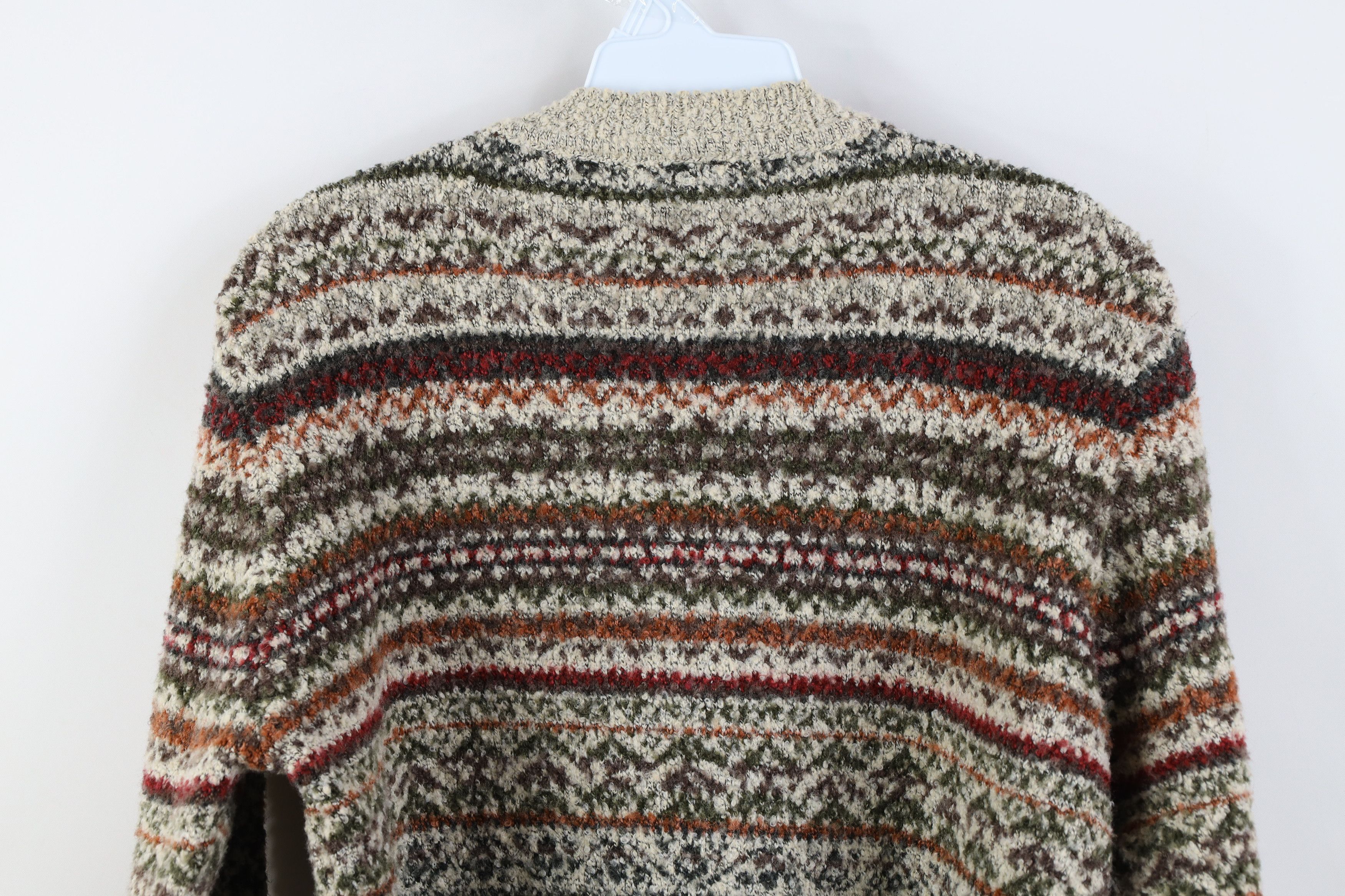 Vintage Vintage 90s Streetwear Blend Knit Fair Isle Crewneck Sweater Size M / US 6-8 / IT 42-44 - 9 Thumbnail