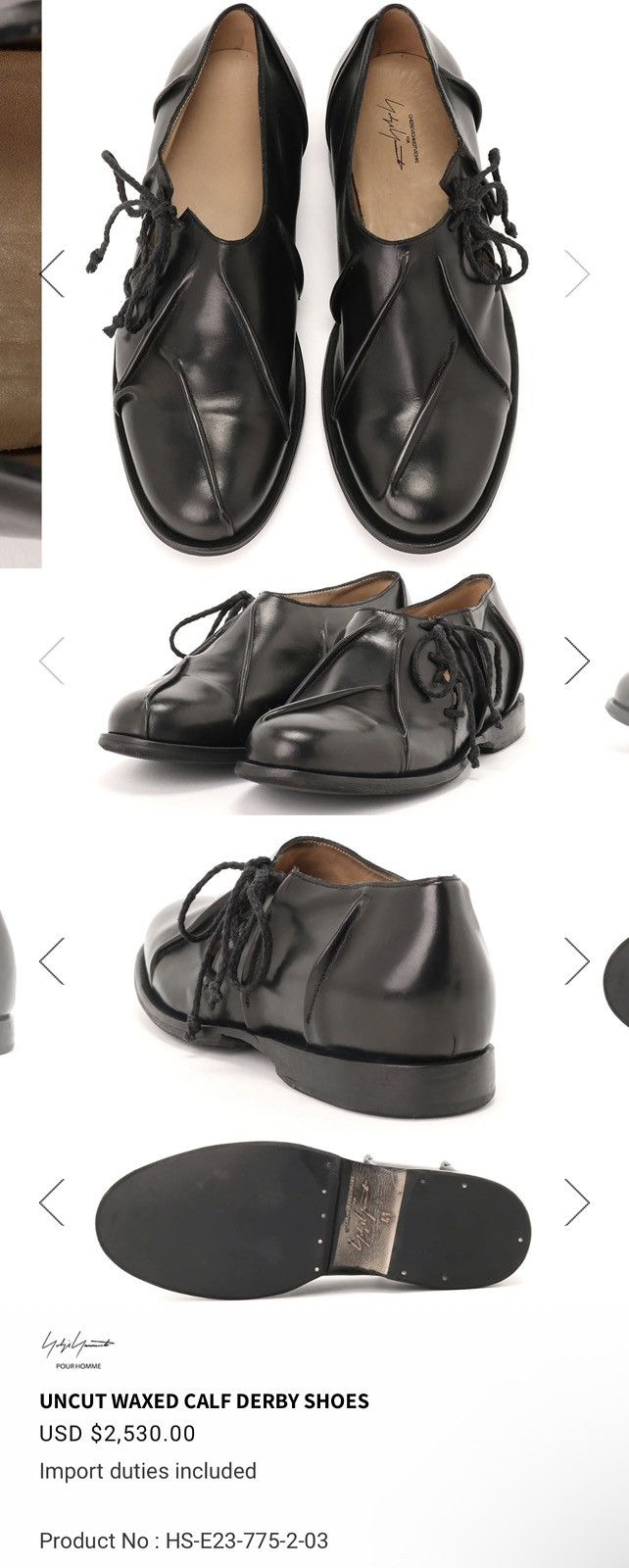Cherevichkiotvichki × Yohji Yamamoto Yohji Yamamoto×CHEREVICHKIOTVICHKI Size US 7 / EU 40 - 11 Thumbnail
