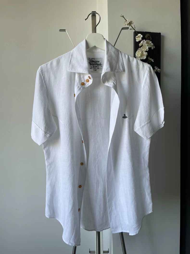 Vivienne Westwood Vivienne Westwood size44 Rare linen short-sleeved shirt Size M / US 6-8 / IT 42-44 - 1 Thumbnail