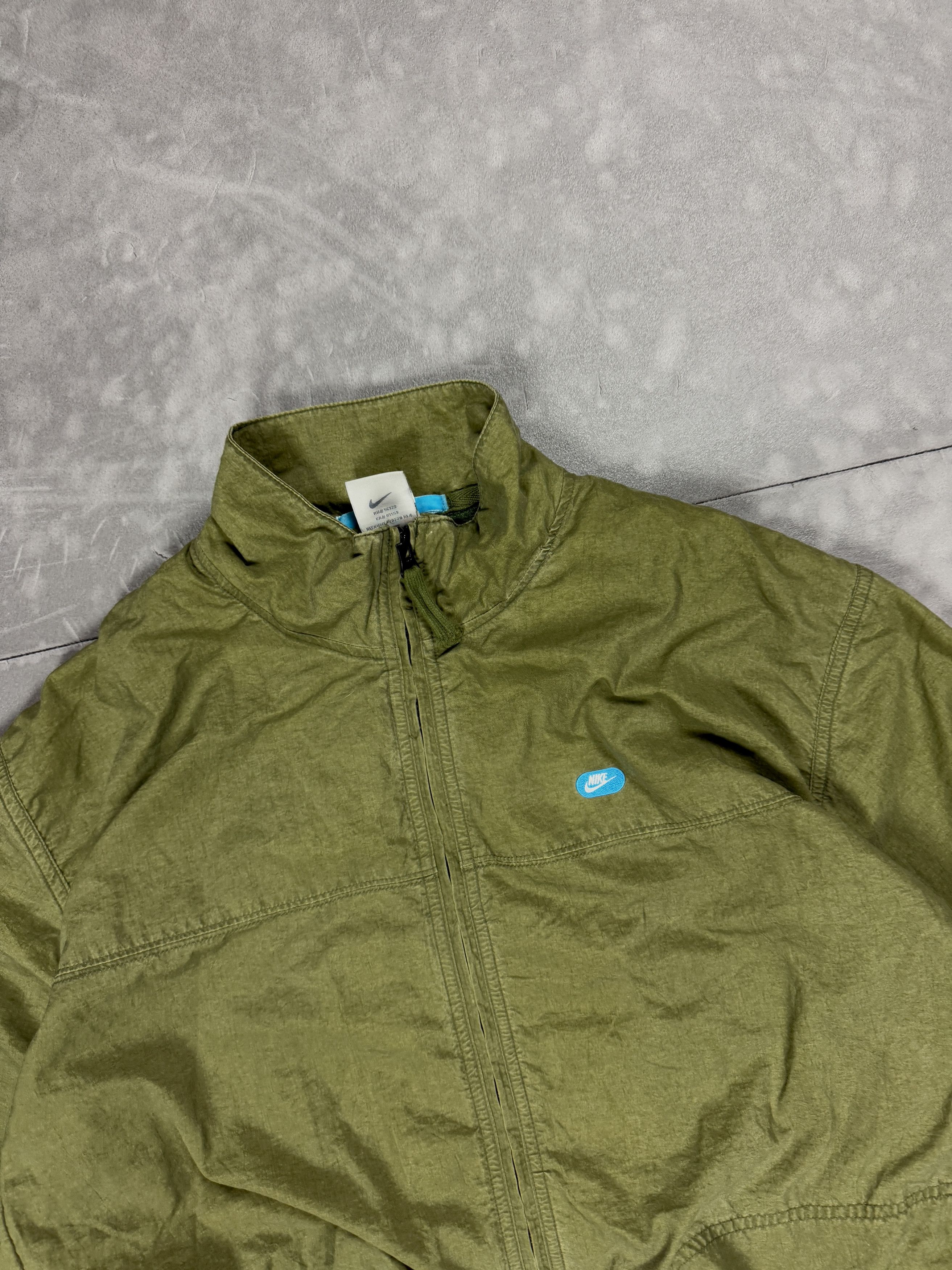 Nike × Vintage Vintage Nike khaki light windbreaker jacket streetwear 90s Size US M / EU 48-50 / 2 - 6 Thumbnail