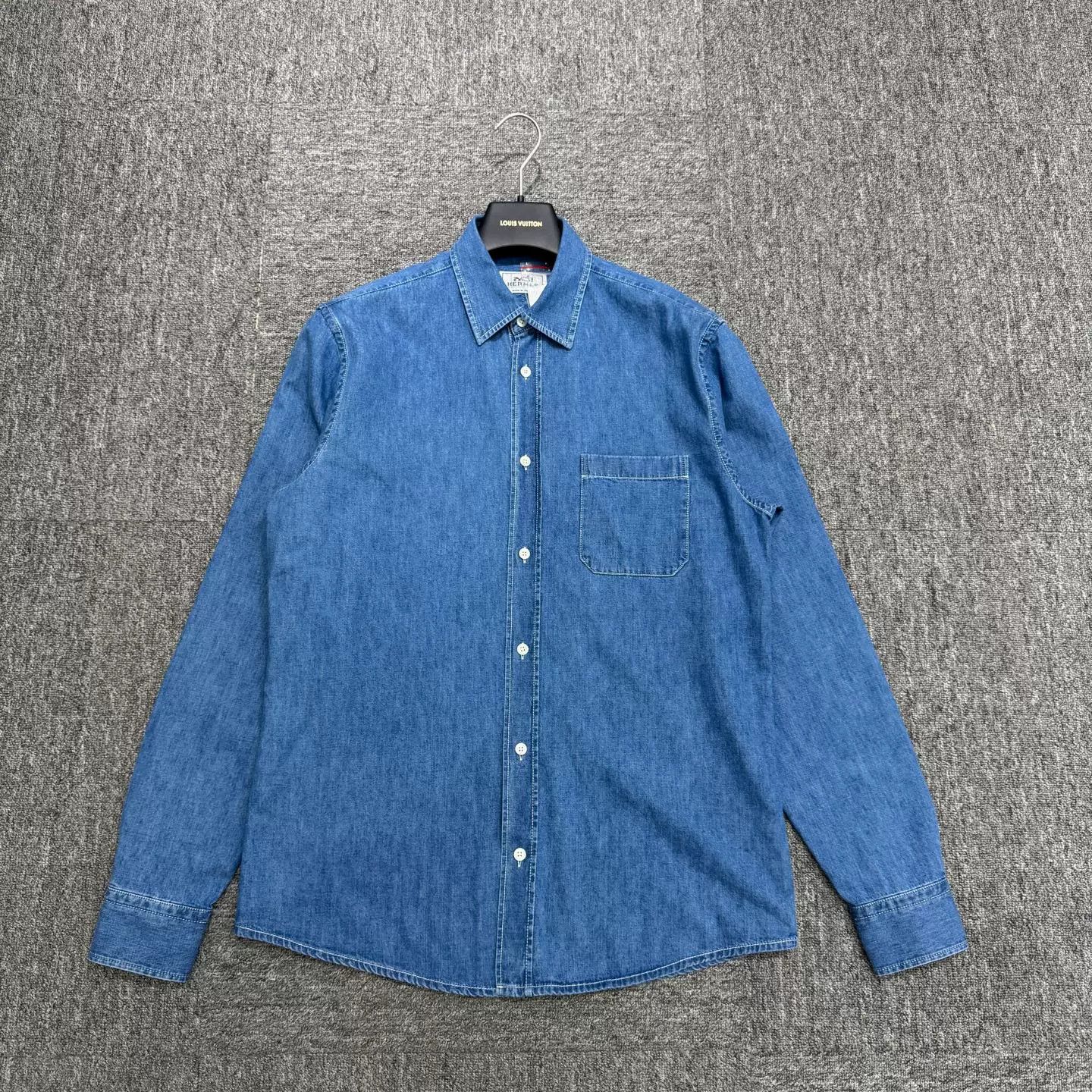 Hermes Hermes Pocket Denim Shirt Size US M / EU 48-50 / 2 - 1 Thumbnail