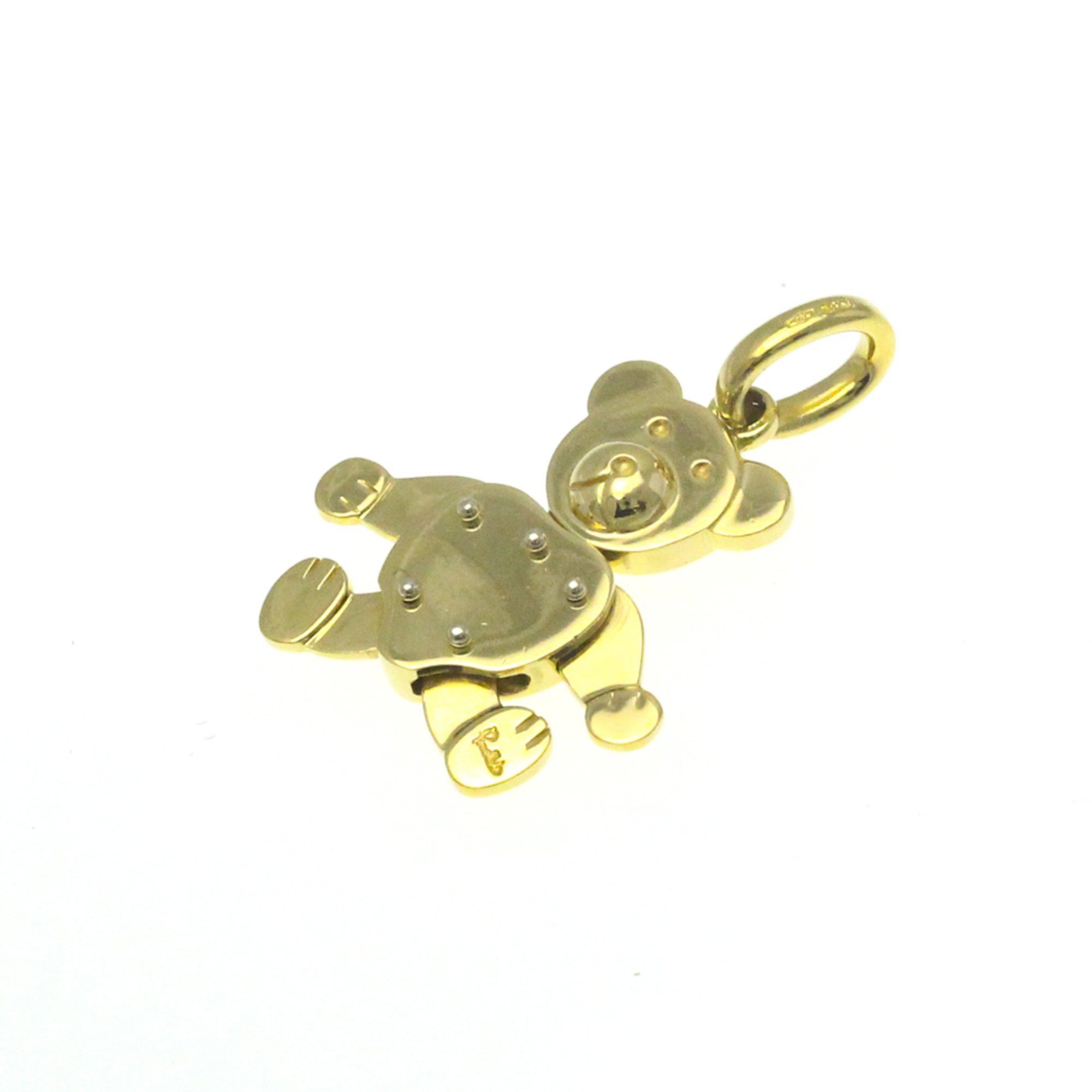 image of Pomellato Bear Charm No Stone Men,women Fashion Pendant Necklace (Gold), Women's