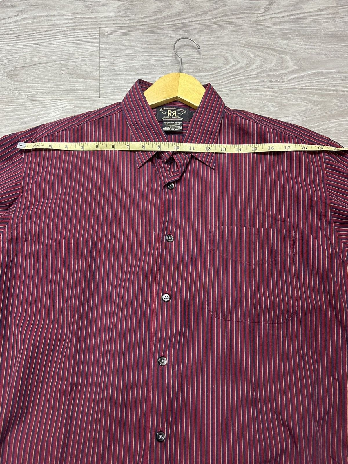RRL Ralph Lauren Vintage RRL Ralph Lauren Stripe Button up Shirt Size US M / EU 48-50 / 2 - 9 Thumbnail