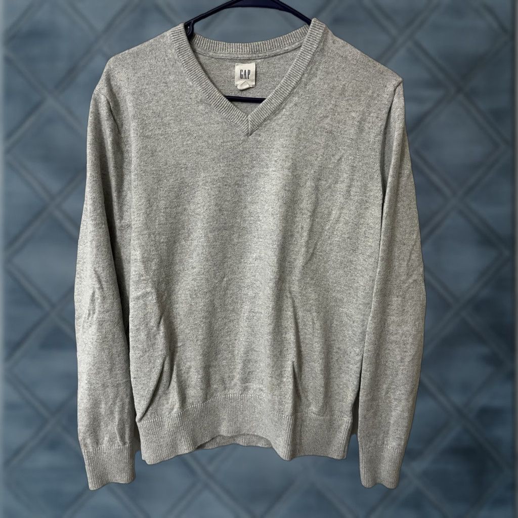 Gap Gap Sweater Men S Light Gray V-Neck Pullover Casual Shirt Style: Sweater (All Seasons) Size US S / EU 44-46 / 1 - 1 Thumbnail