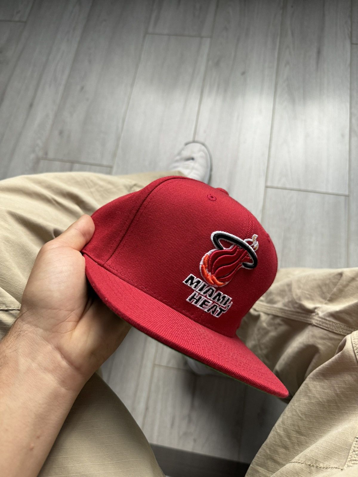 Mitchell & Ness × NBA Mitchel & Ness NBA Hats Miami Heat Cap Size 32 - 1 Thumbnail