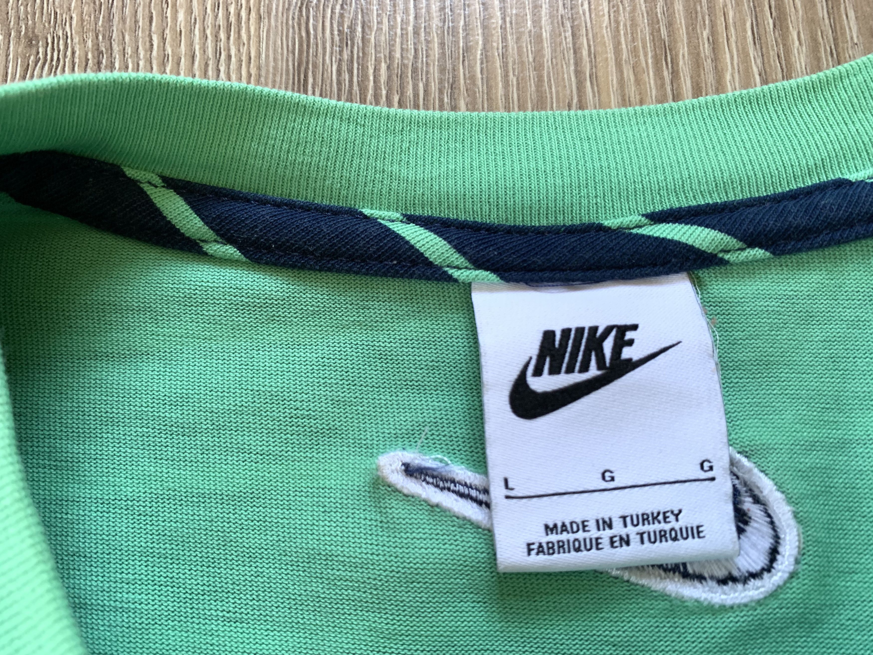 Nike × Vintage The Nike Tee Stripe Cotton T Shirt 2023 Size US L / EU 52-54 / 3 - 7 Thumbnail
