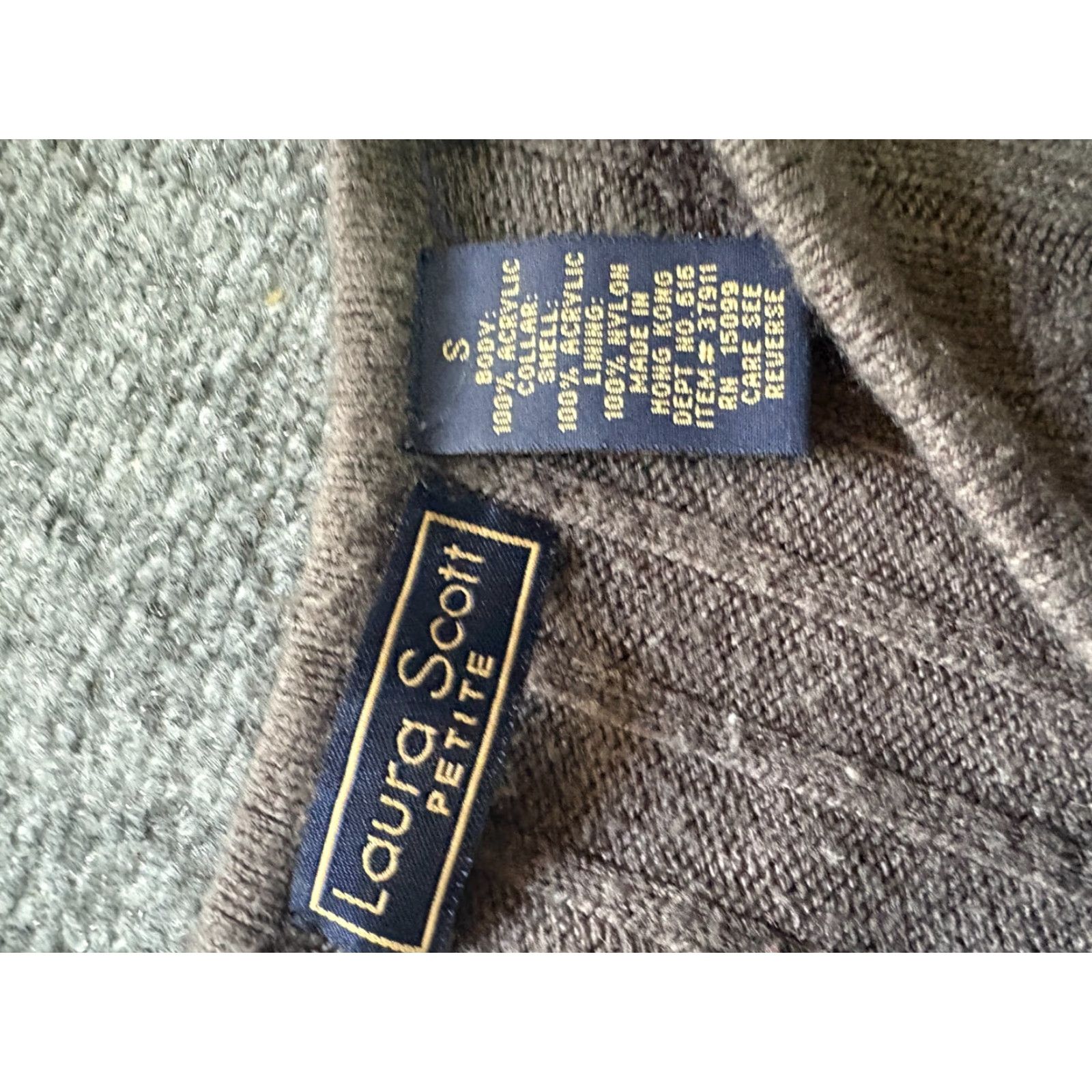 Vintage VINTAGE Laura Scott Sweater Womens Petite Small Button Up knit Gray VTG Acrylic Size S / US 4 / IT 40 - 2 Thumbnail