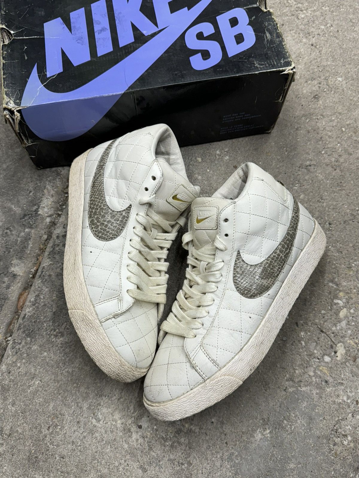 Nike Streetwear Supreme 2006 Supreme Nike Blazer SB White Sail Size 9 with box Grailed