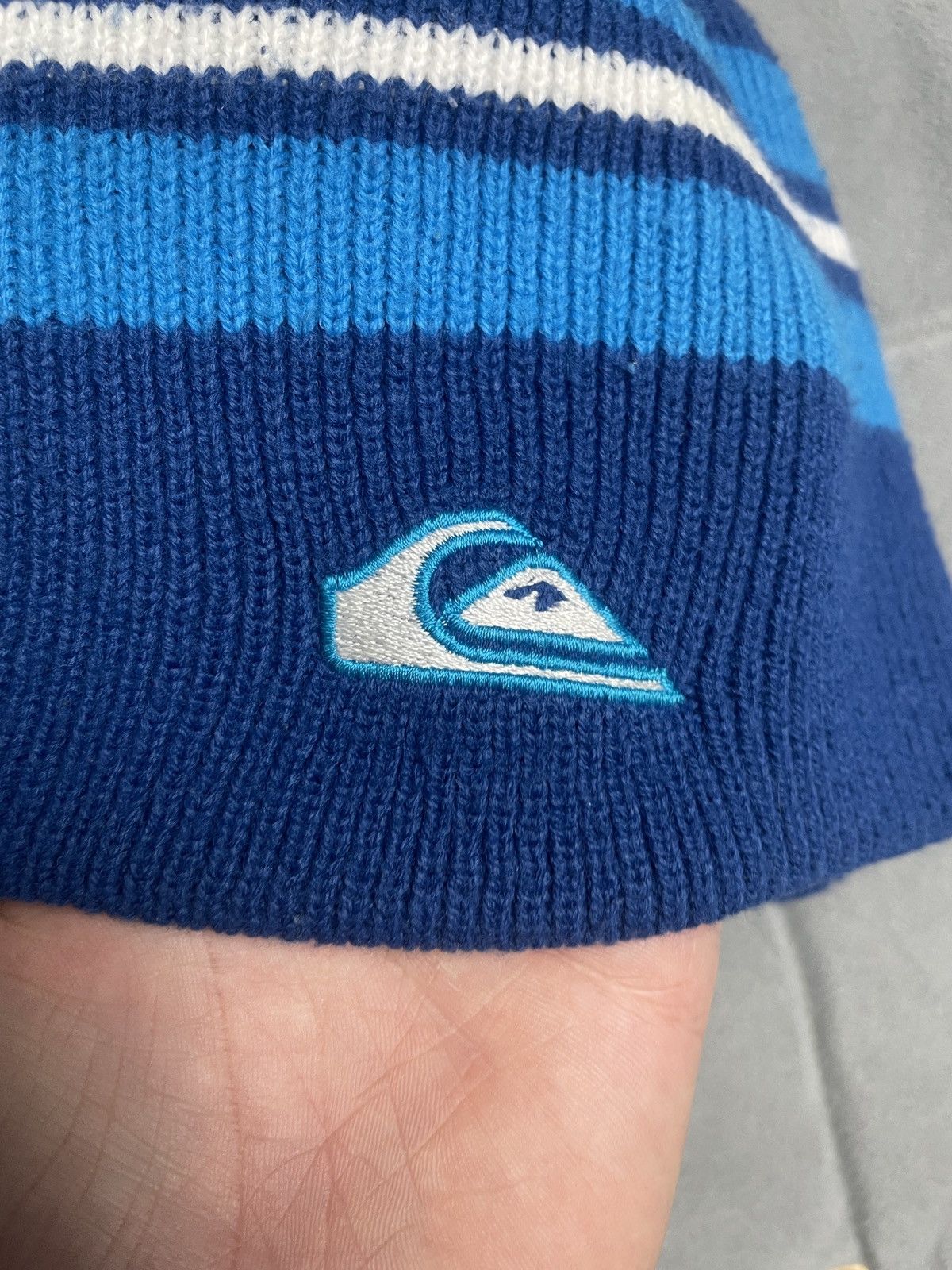 Japanese Brand × Quiksilver × Vintage 🧿QUIKSILVER Heavy Knitted Hat vintage rare Y2K Size ONE SIZE - 4 Thumbnail
