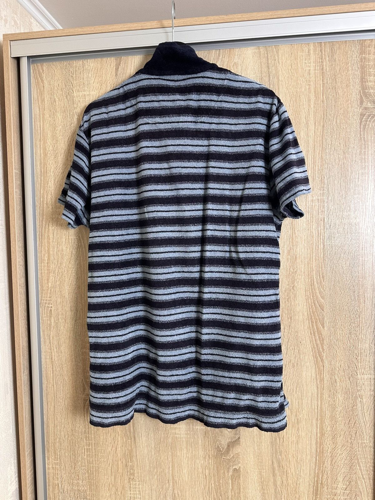 Orlebar Brown 🔥 Orlebar Brown Striped Terry Polo T Shirt Beach Surf Swim Size US XL / EU 56 / 4 - 5 Thumbnail