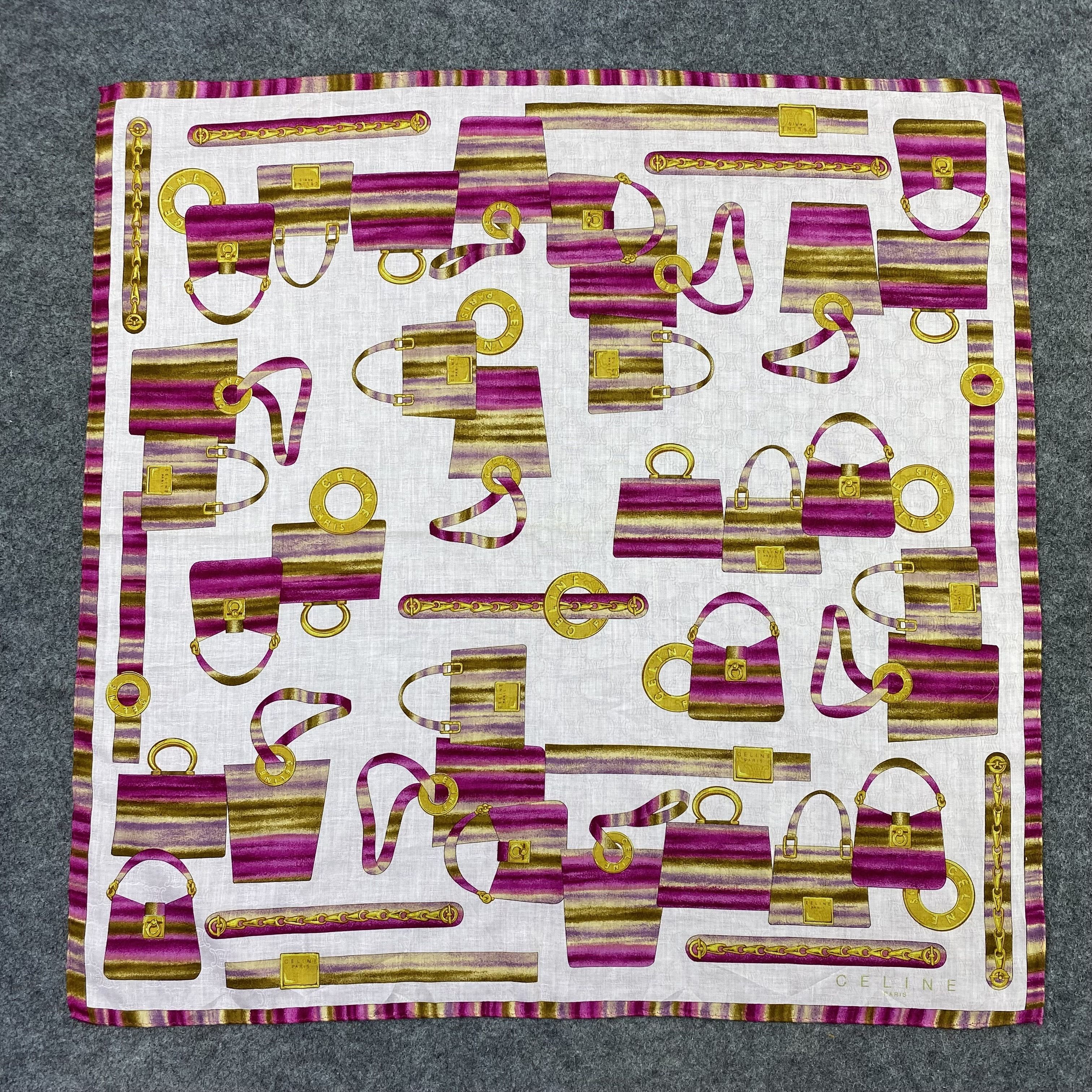 Celine Celine Handkerchief Neckerchief Bandana-B1763 Size ONE SIZE - 3 Thumbnail