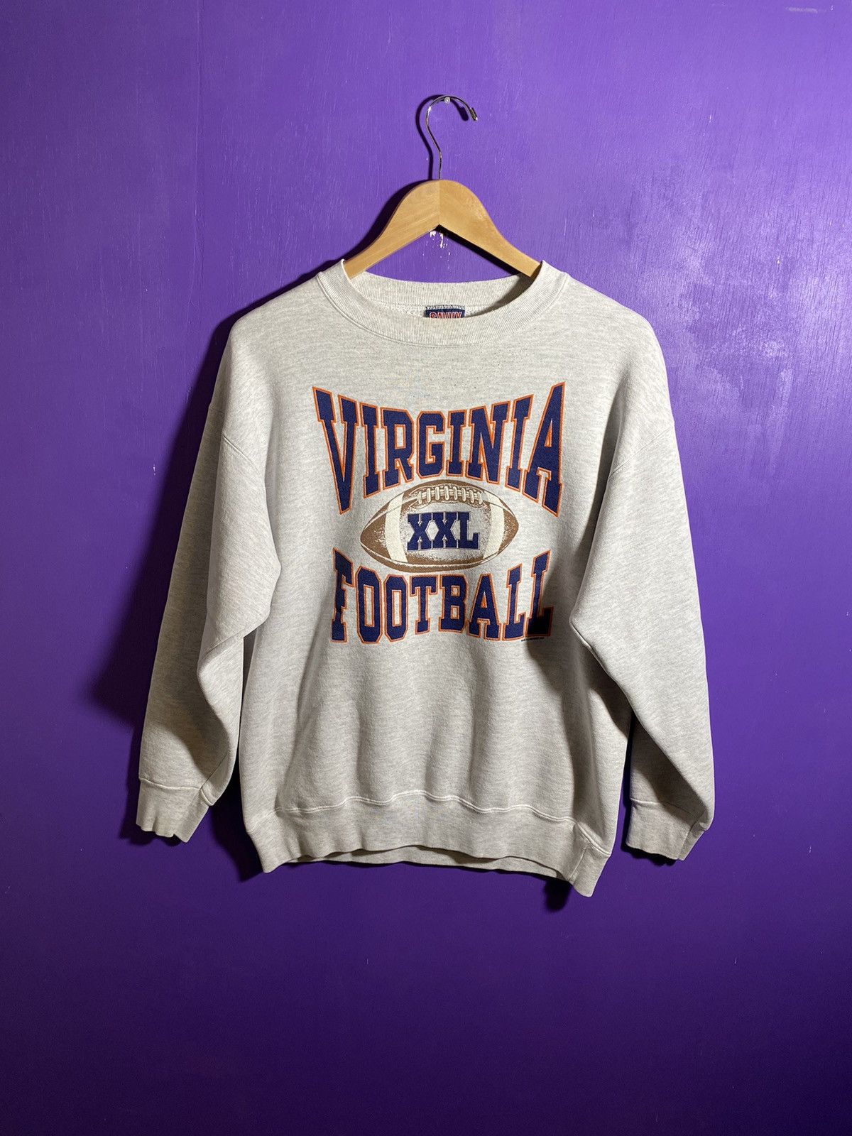Vintage Vintage 90s Virginia cavaliers football sweatshirt Size US L / EU 52-54 / 3 - 1 Thumbnail