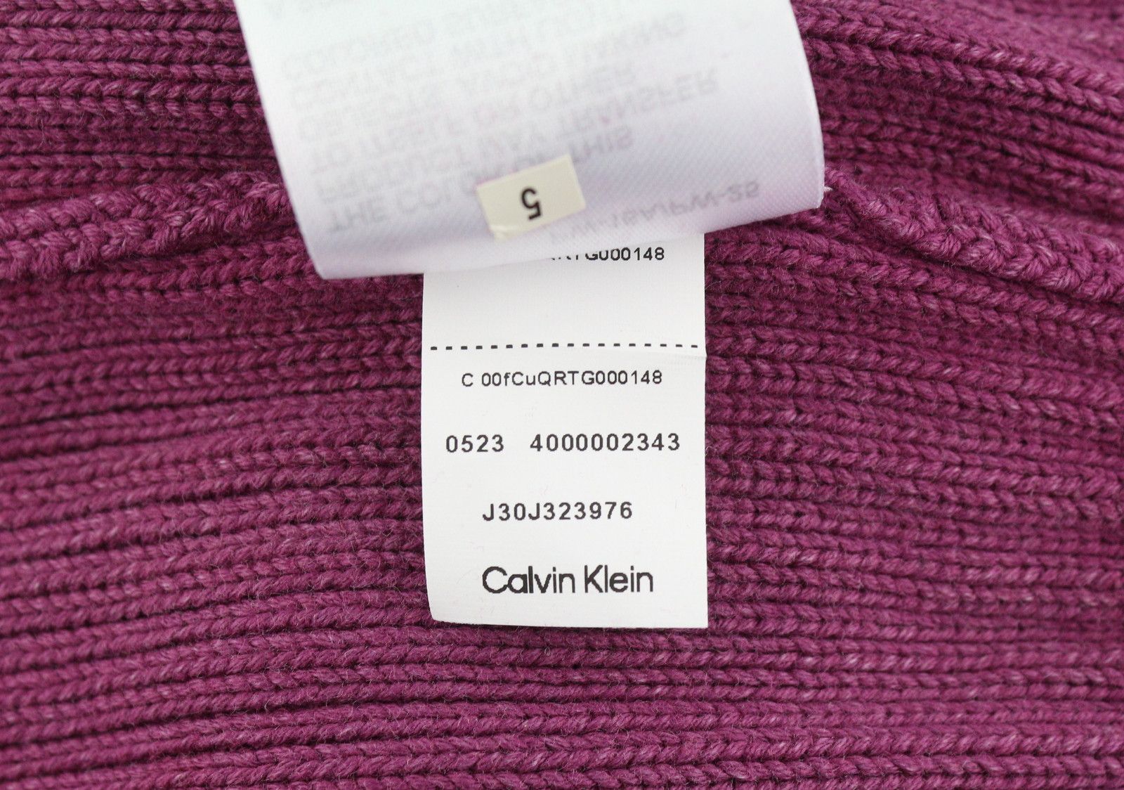 Calvin Klein S Purple Faded Mock Neck Stretch Pullover 87433 Size US S / EU 44-46 / 1 - 9 Thumbnail