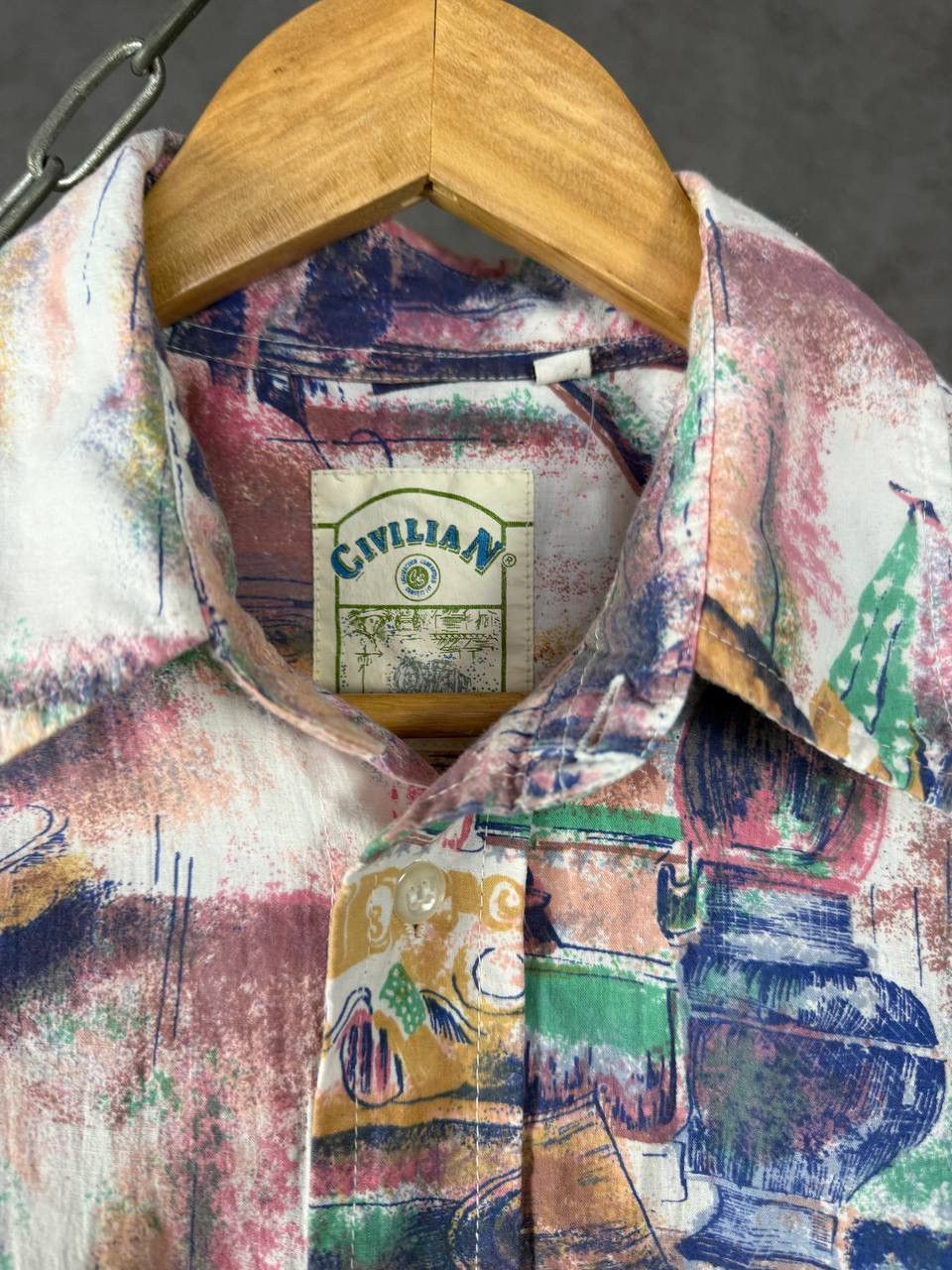 Vintage Art crazy hawaiian vintage shirt Size US XXL / EU 58 / 5 - 4 Thumbnail