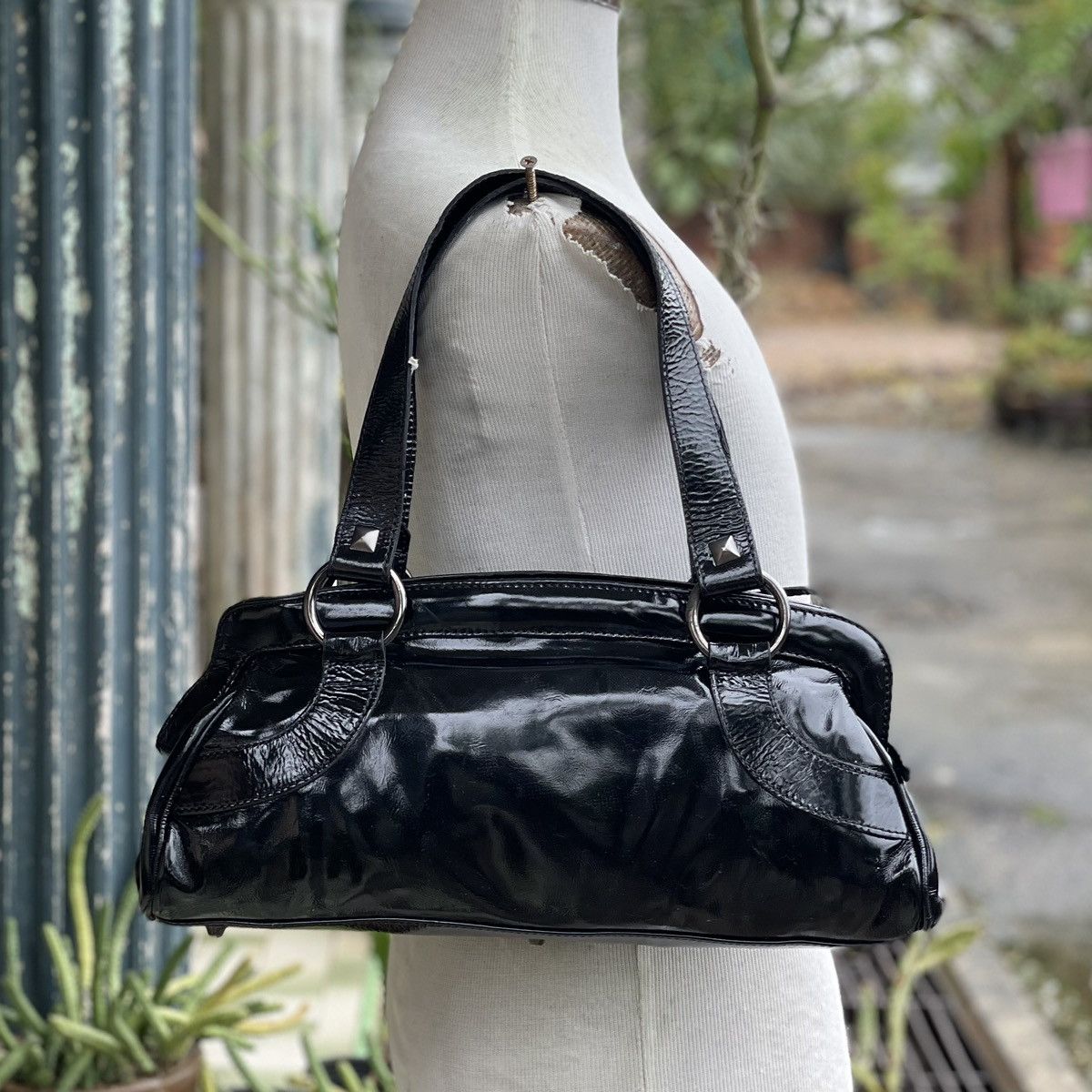 Designer Roberta Gandolfi Black Leather Bag Size ONE SIZE - 4 Thumbnail