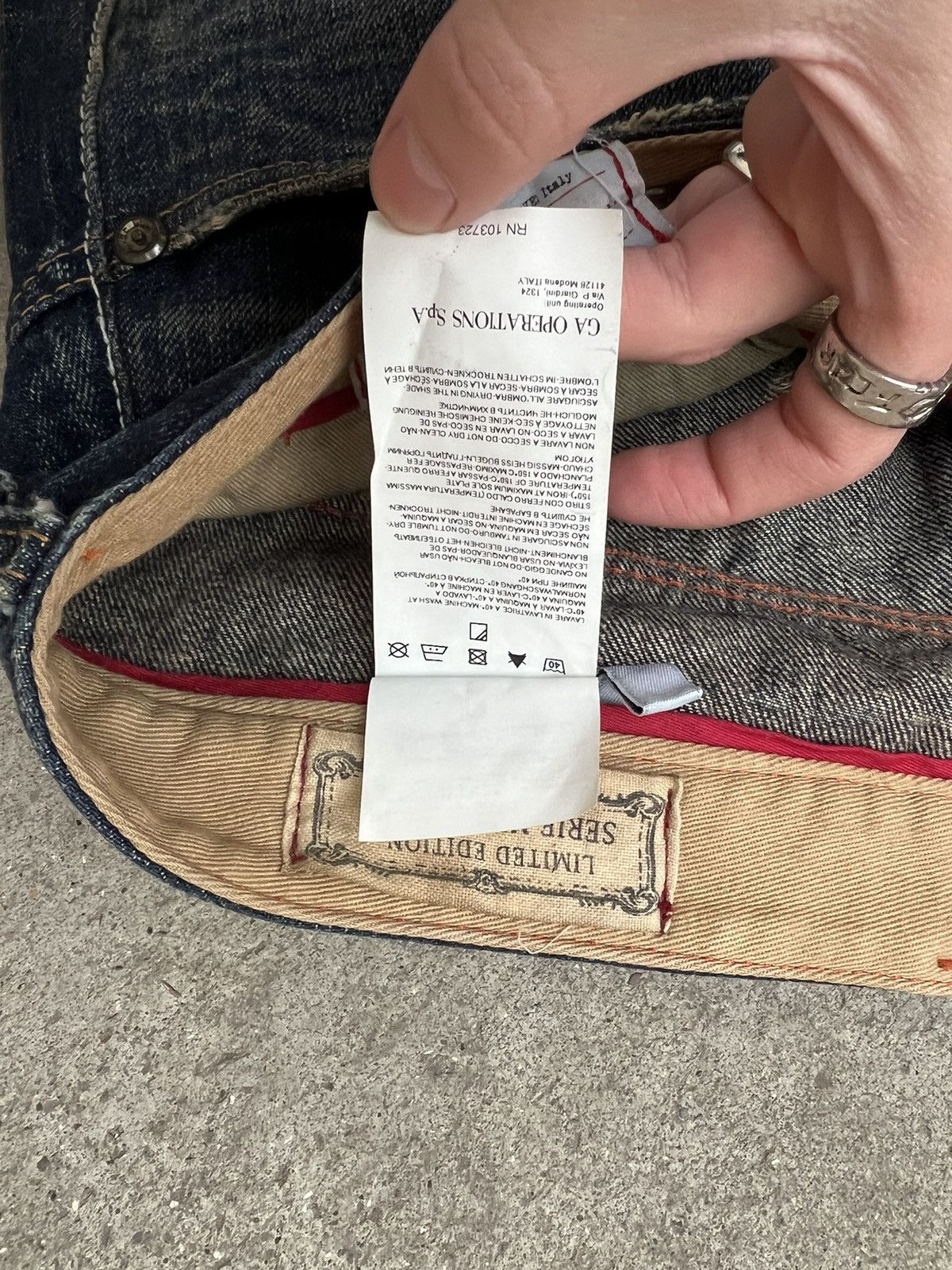 Giorgio Armani × Vintage Limited Archival Armani Jeans Selvedge Dirty Size US 34 / EU 50 - 16 Thumbnail