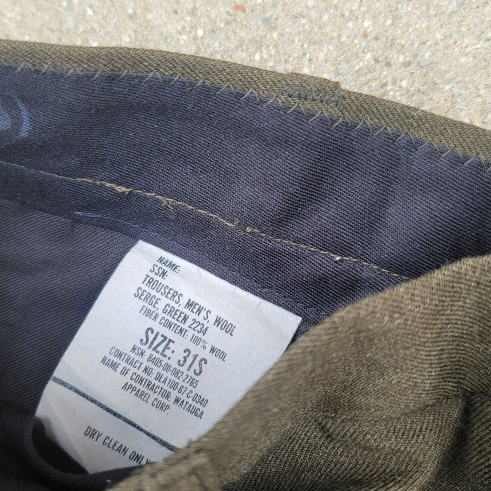 The Unbranded Brand Vtg US Military 100% Cutoff Pants Trousers Shorts Size US 31 - 3 Thumbnail