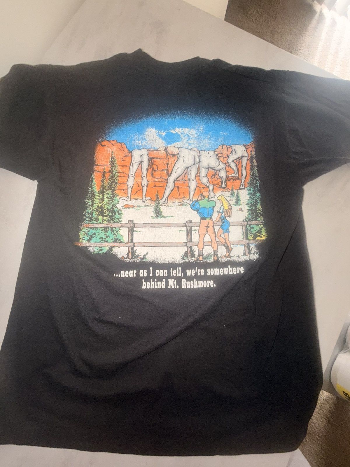Vintage Vintage Mount Rushmore Humor tee Size US L / EU 52-54 / 3 - 4 Thumbnail