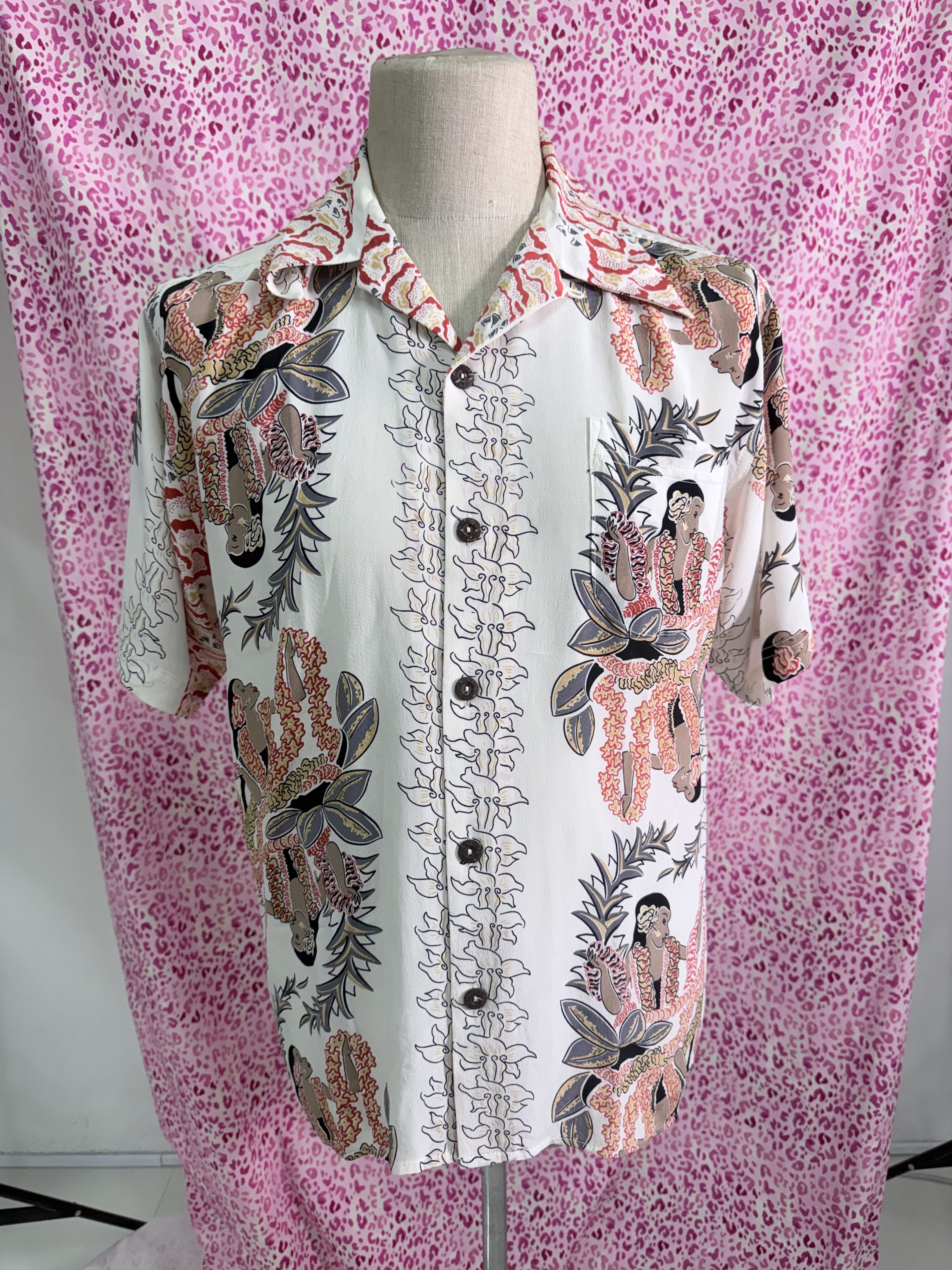 Other Avanti White Hawaiian Shirt Size US M / EU 48-50 / 2 - 1 Thumbnail
