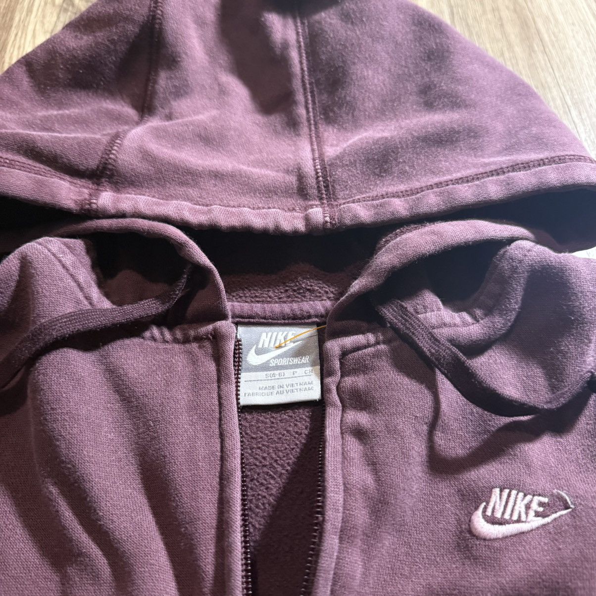 Nike Vintage Y2K/2000s Grunge Purple Cute Women's Nike Zip-Up! Size XS / US 0-2 / IT 36-38 - 3 Thumbnail
