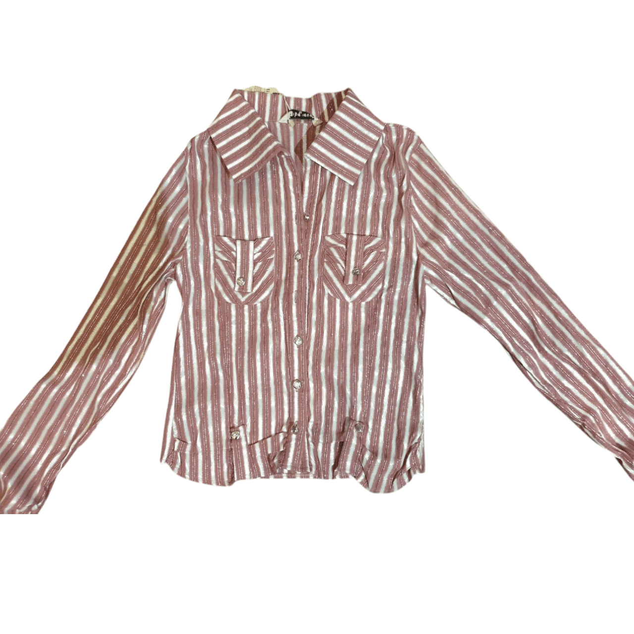 Other Womens Pink striped shirt sz M Size M / US 6-8 / IT 42-44 - 1 Thumbnail