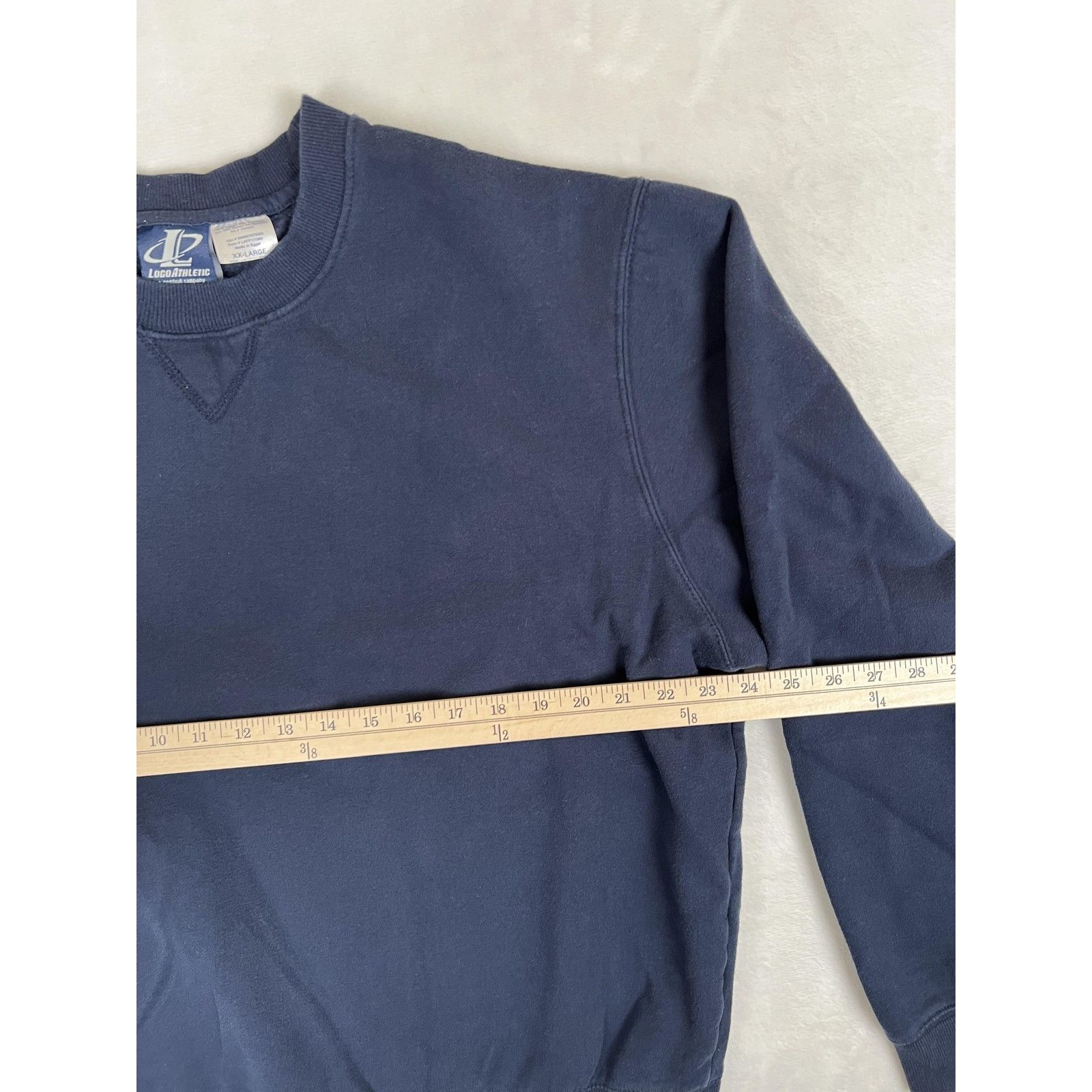 Logo Athletic Vintage Logo Athletic Blank Blue Sweatshirt Mens 2XL Crewnec Size US XXL / EU 58 / 5 - 5 Thumbnail