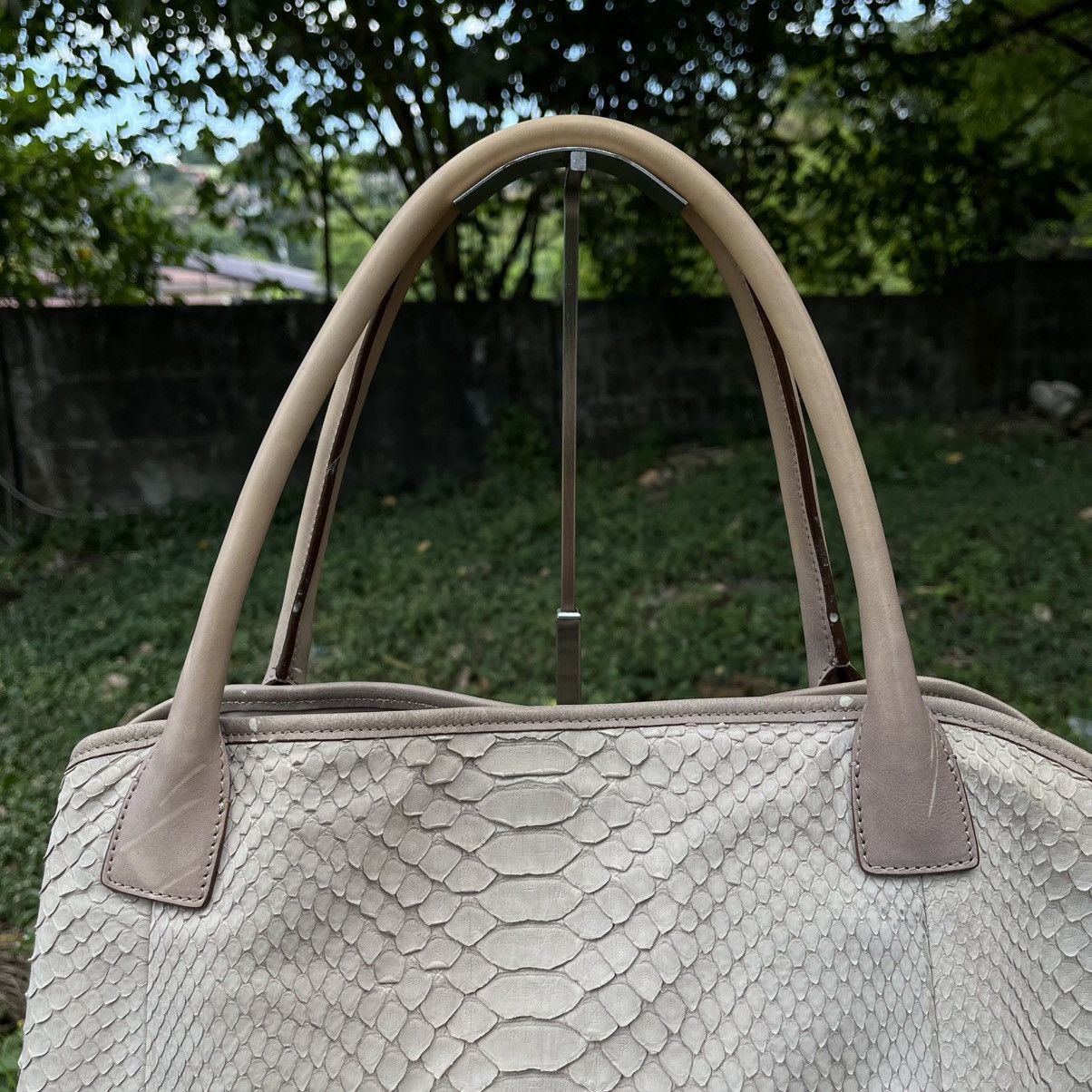 Brunello Cucinelli Brunello Cucinelli Snakeskin-Textured Leather Tote Bag Size ONE SIZE - 4 Thumbnail
