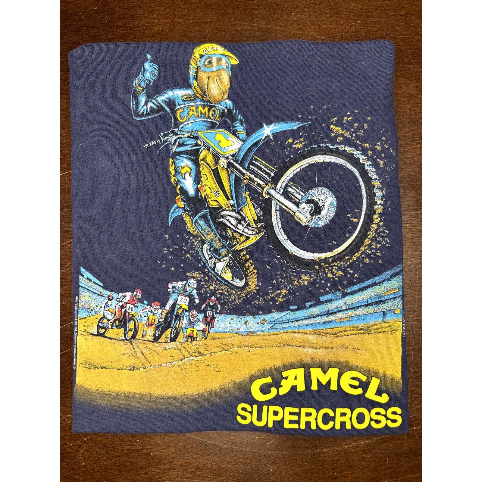Camel VTG 1989 Camel Supercross Motocross Short Sleeve Shirt Rare Size US M / EU 48-50 / 2 - 19 Thumbnail