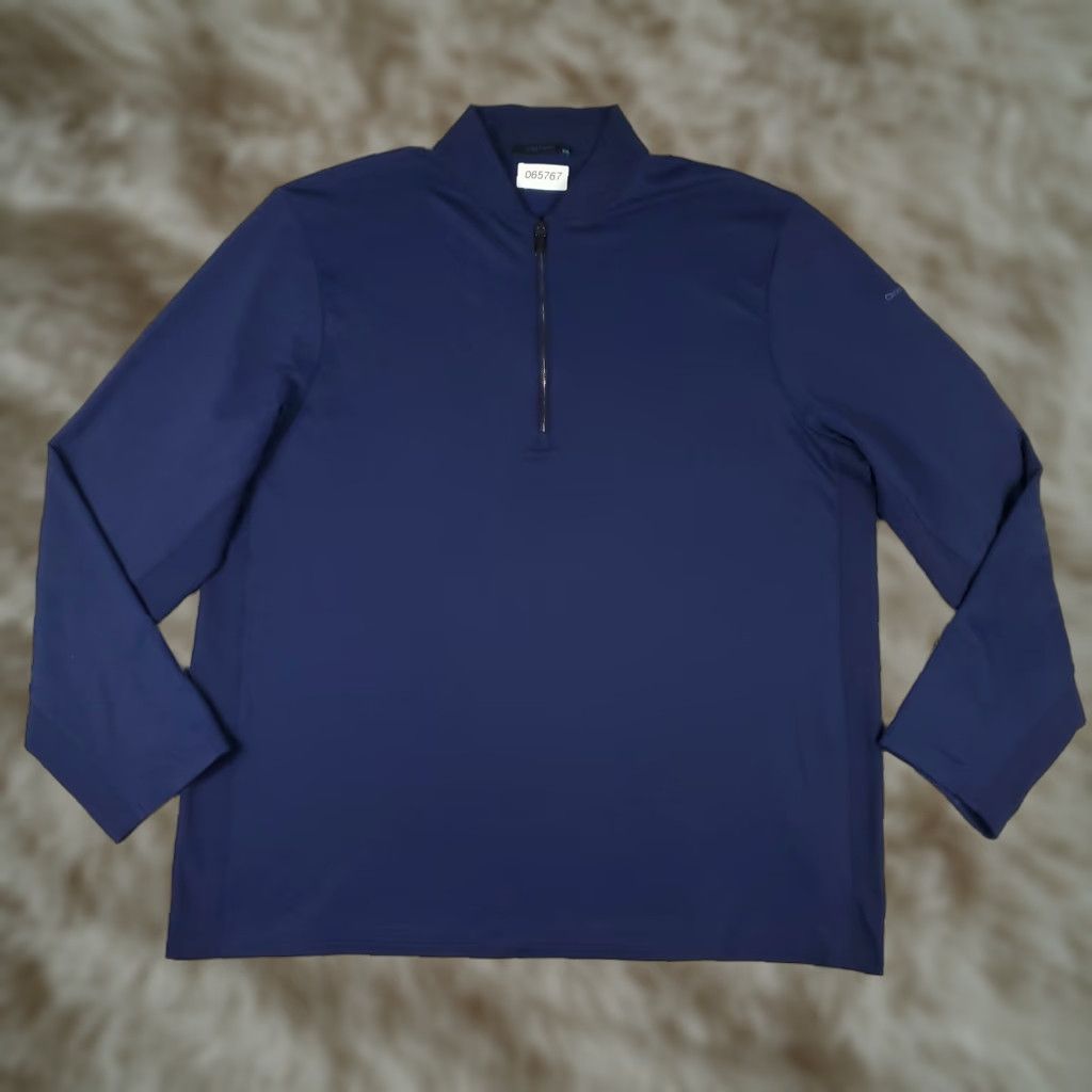 Vintage Greyson Sweater Mens 2XL Blue 1/4 Zip Pullover Long Sleeve Knit Lightweight Casual Business Formal Workwear Golf Autumn Winter Spring Summer Mens Size US XXL / EU 58 / 5 - 1 Thumbnail