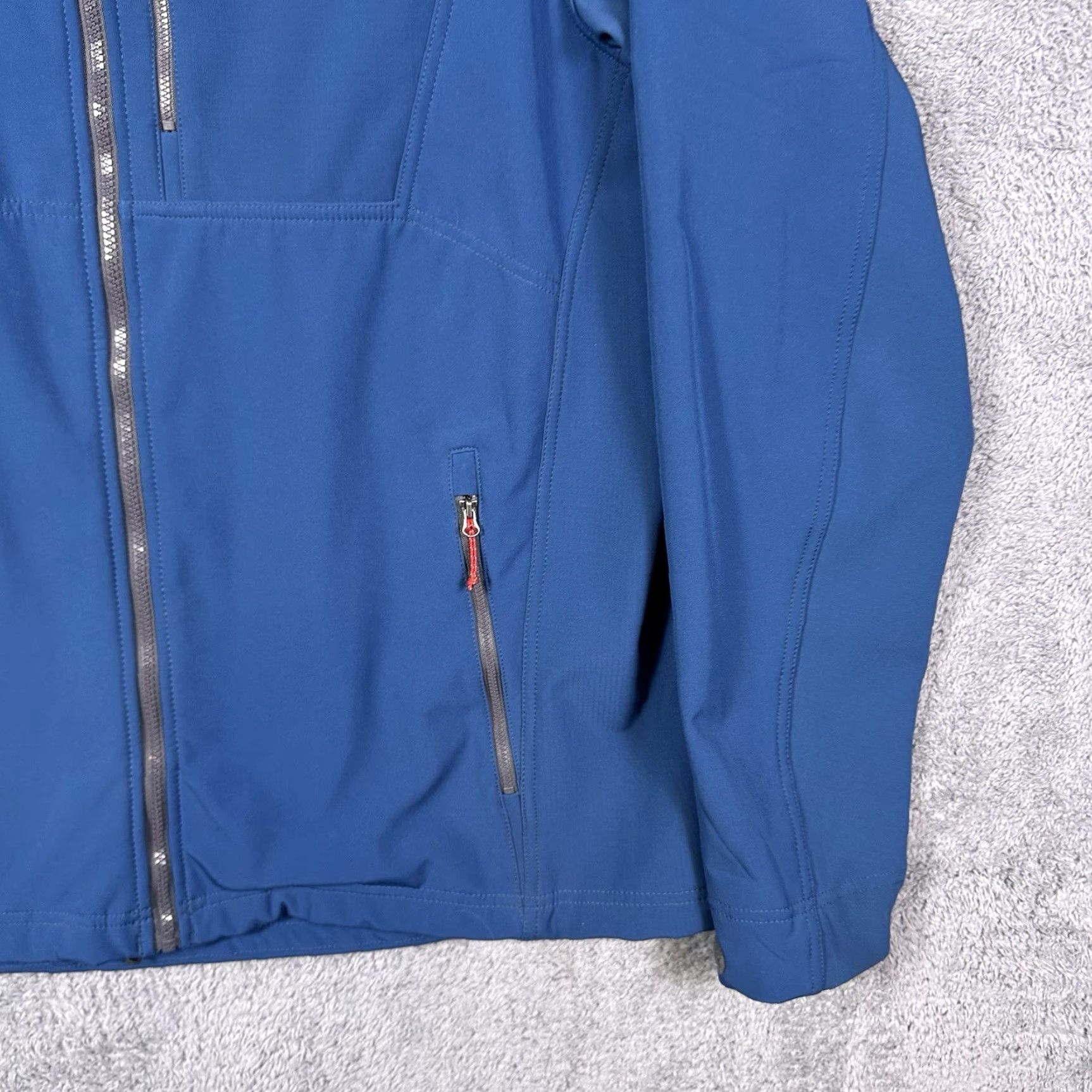 Eddie Bauer Eddie Bauer Softshell Jacket Mens XLT XL Tall Full Zip Fleece Lined Tech Blue Jacket Size US XL / EU 56 / 4 - 3 Thumbnail