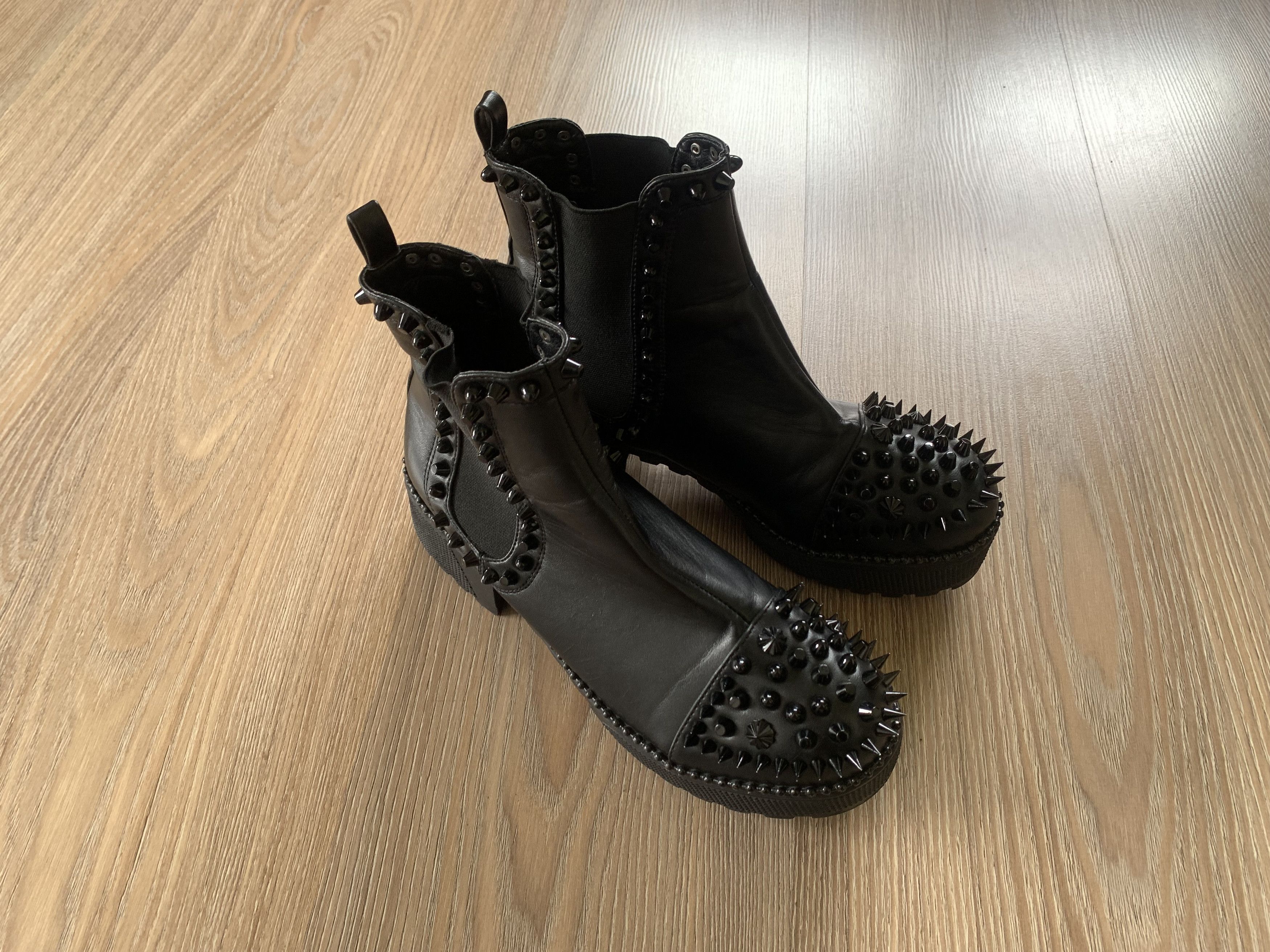 Other Womens Spiky Studded Ankle Boots Goth Punk Shoes Size US 8 / IT 38 - 10 Thumbnail
