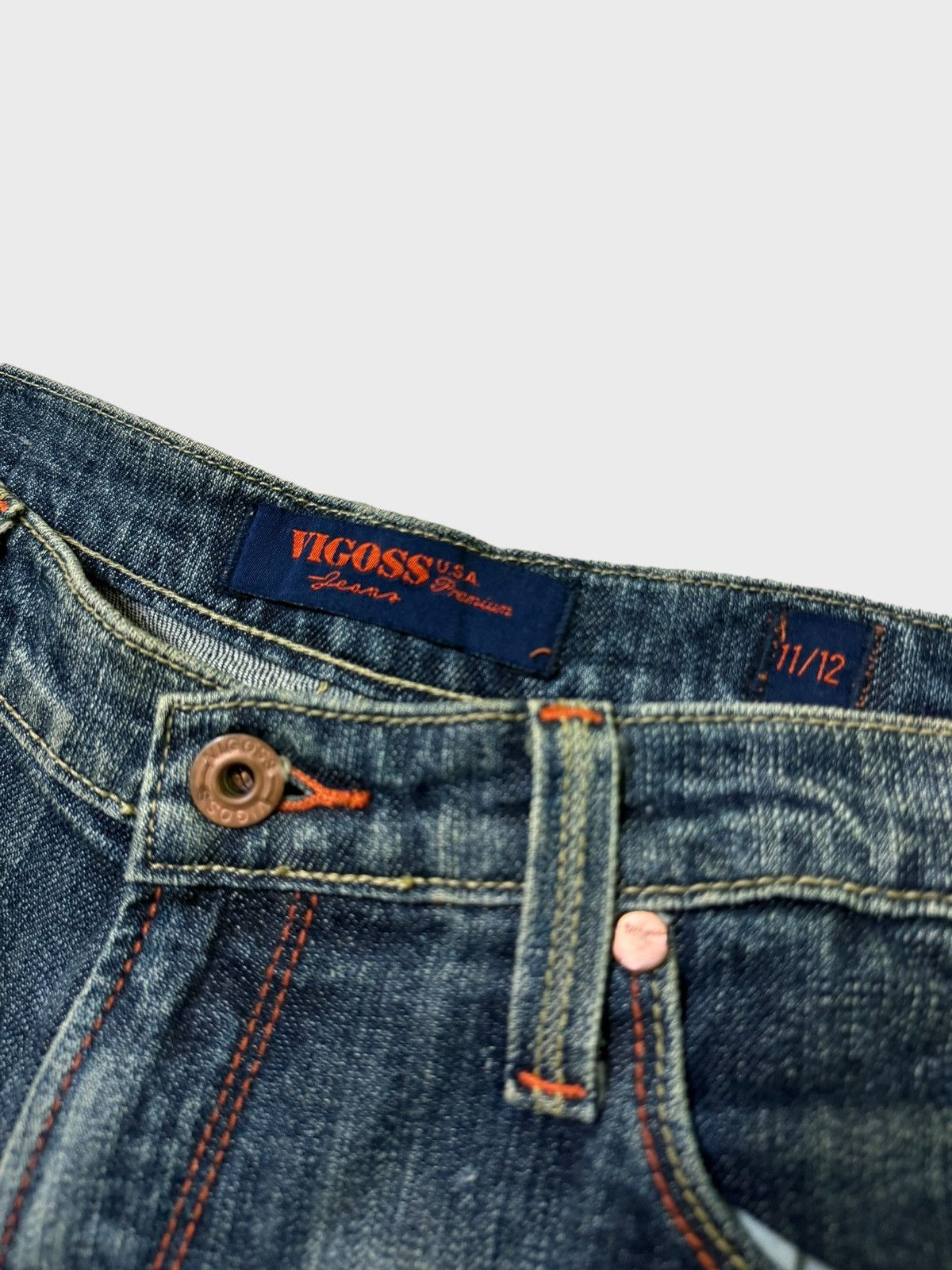 Le Grande Bleu (L.G.B.) × Vintage Vintage VIGOSS Embroidery Design Evisu Inspired Denim Size US 32 / EU 48 - 8 Thumbnail