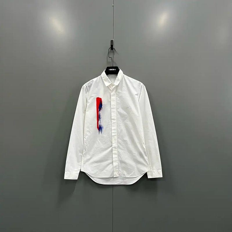 Dior Dior White Cotton Long Sleeve Shirt 0089 Size ONE SIZE - 1 Thumbnail