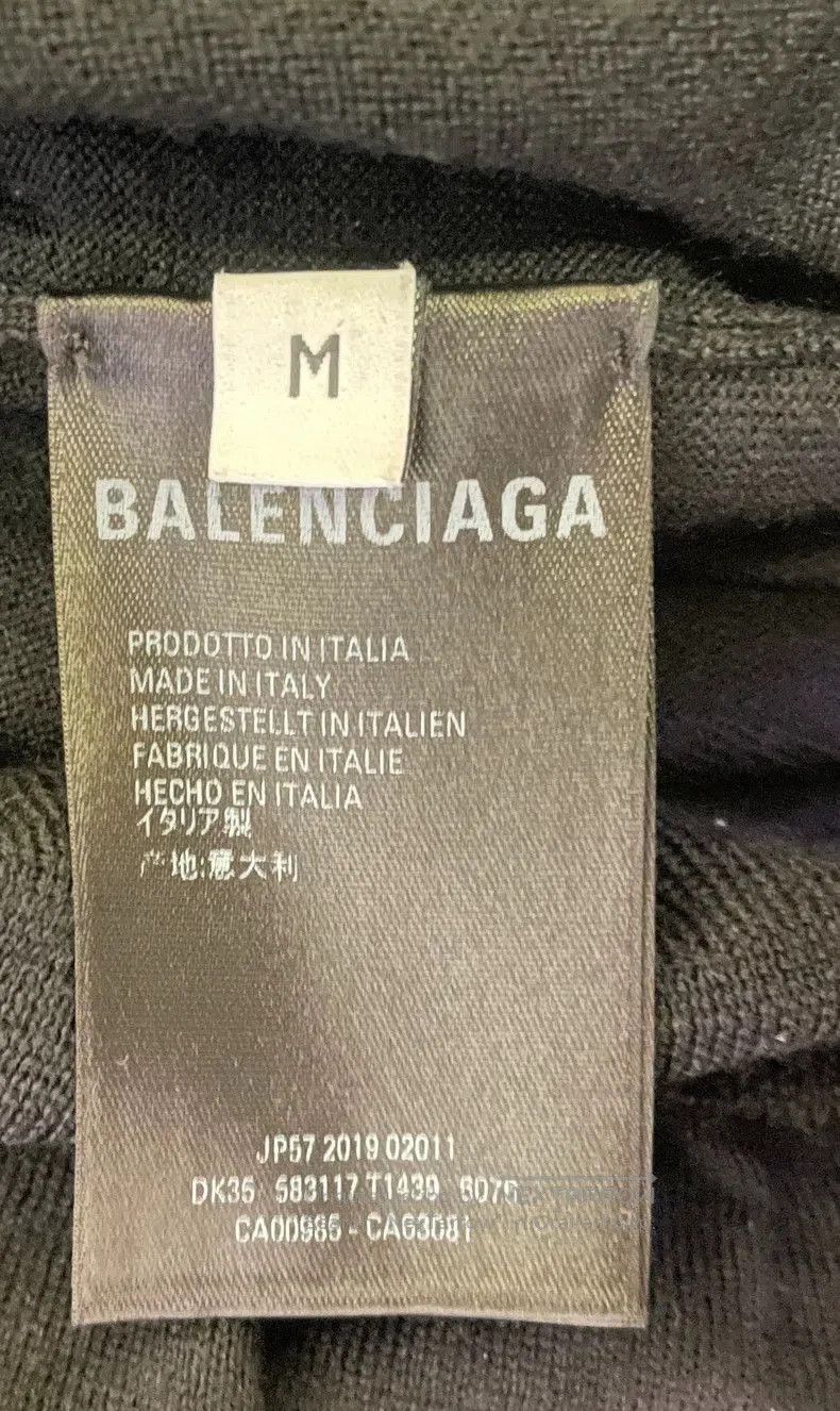 Balenciaga Balenciaga Black Wool Sweater Unisex. Size US M / EU 48-50 / 2 - 6 Thumbnail