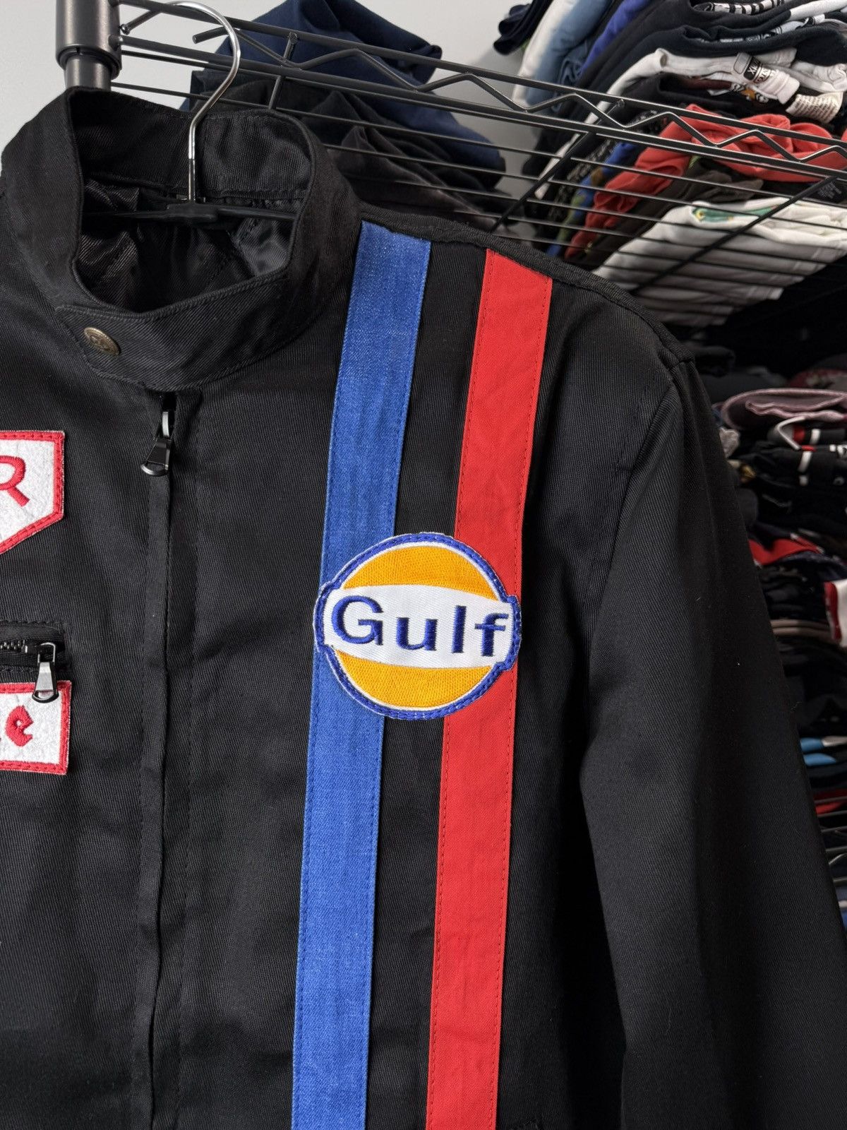 Vintage Rare! Vintage Gulf Heuer Firestone Racing Jacket Porsche Size US M / EU 48-50 / 2 - 3 Thumbnail