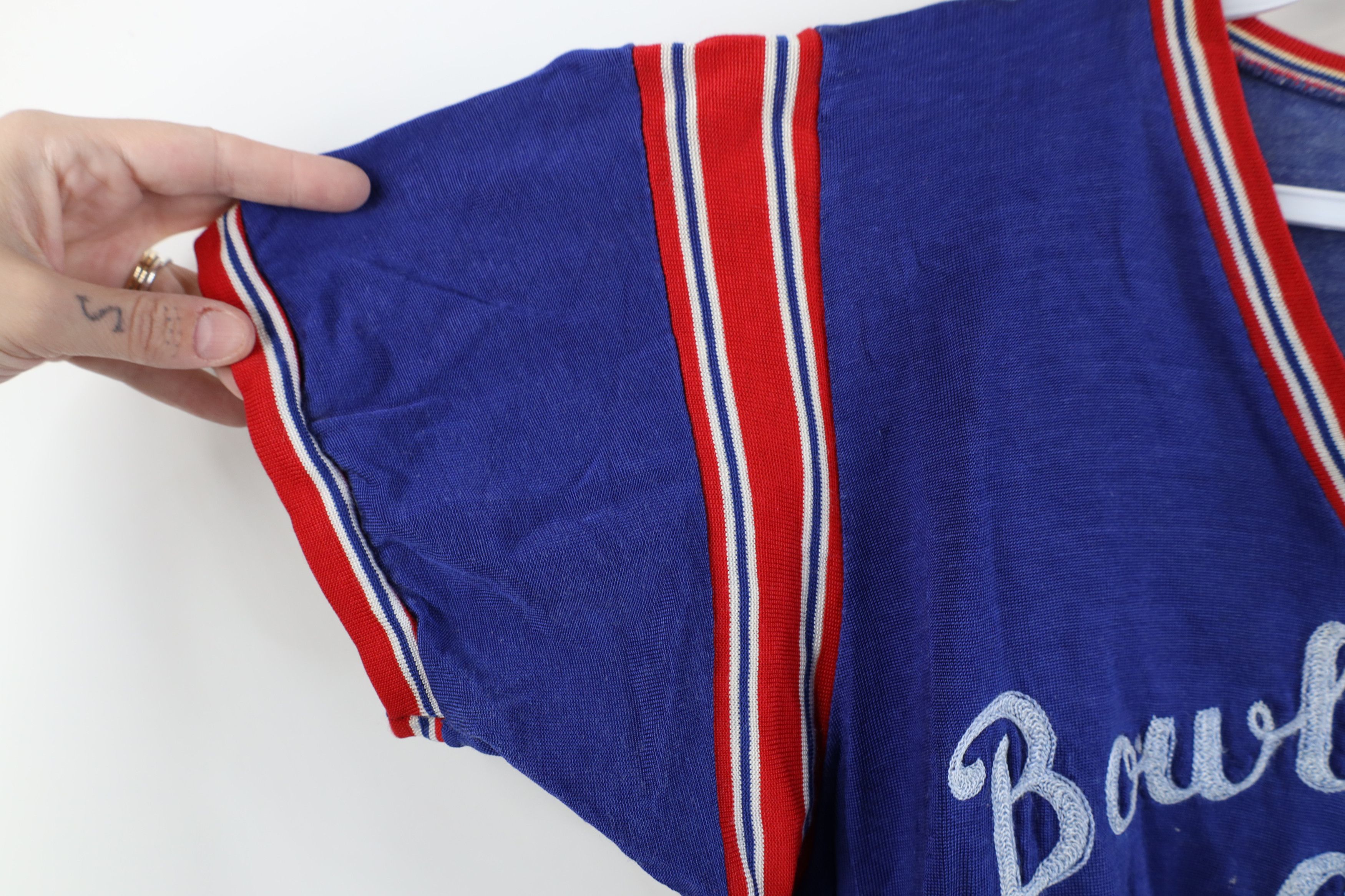 Vintage Vintage 50s Felco Chain Stitch Baseball Jersey Shirt USA Size US L / EU 52-54 / 3 - 8 Thumbnail