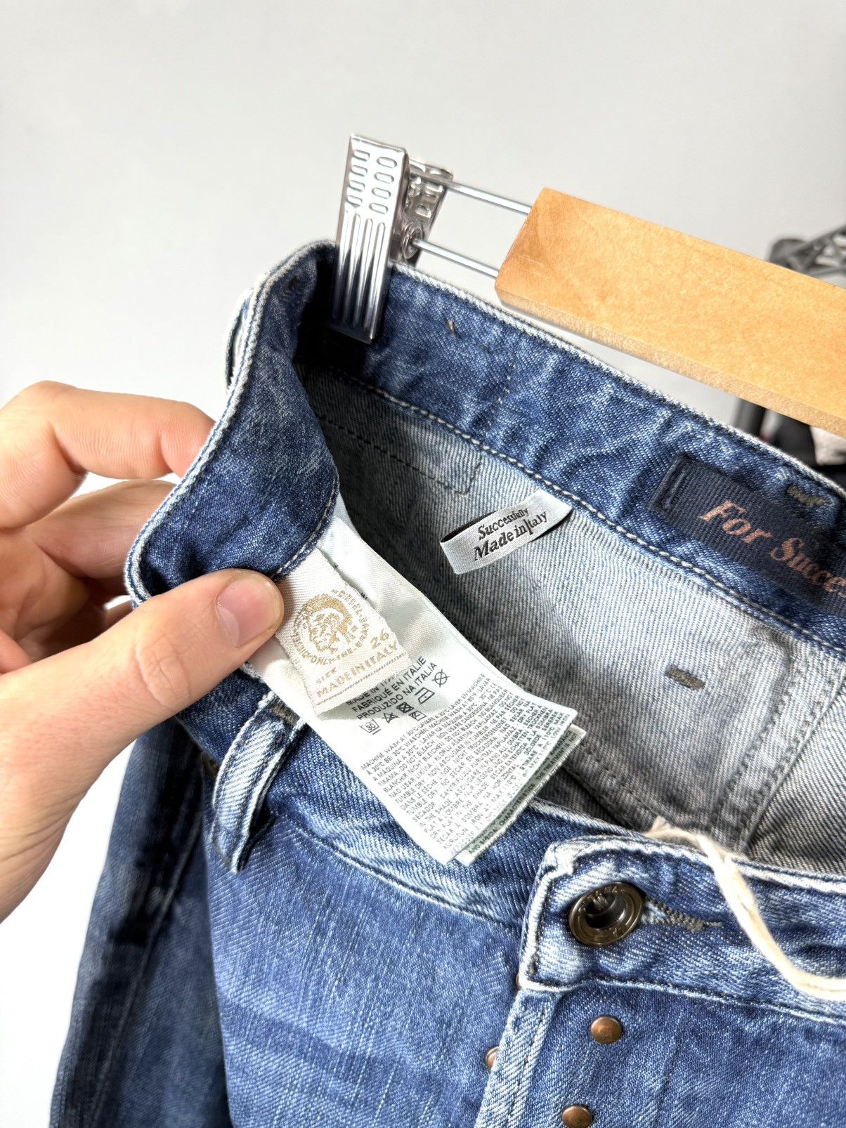Diesel Vintage Diesel Archive Denim Pants Designer Y2K Affiction Size US 26 / EU 42 - 12 Thumbnail