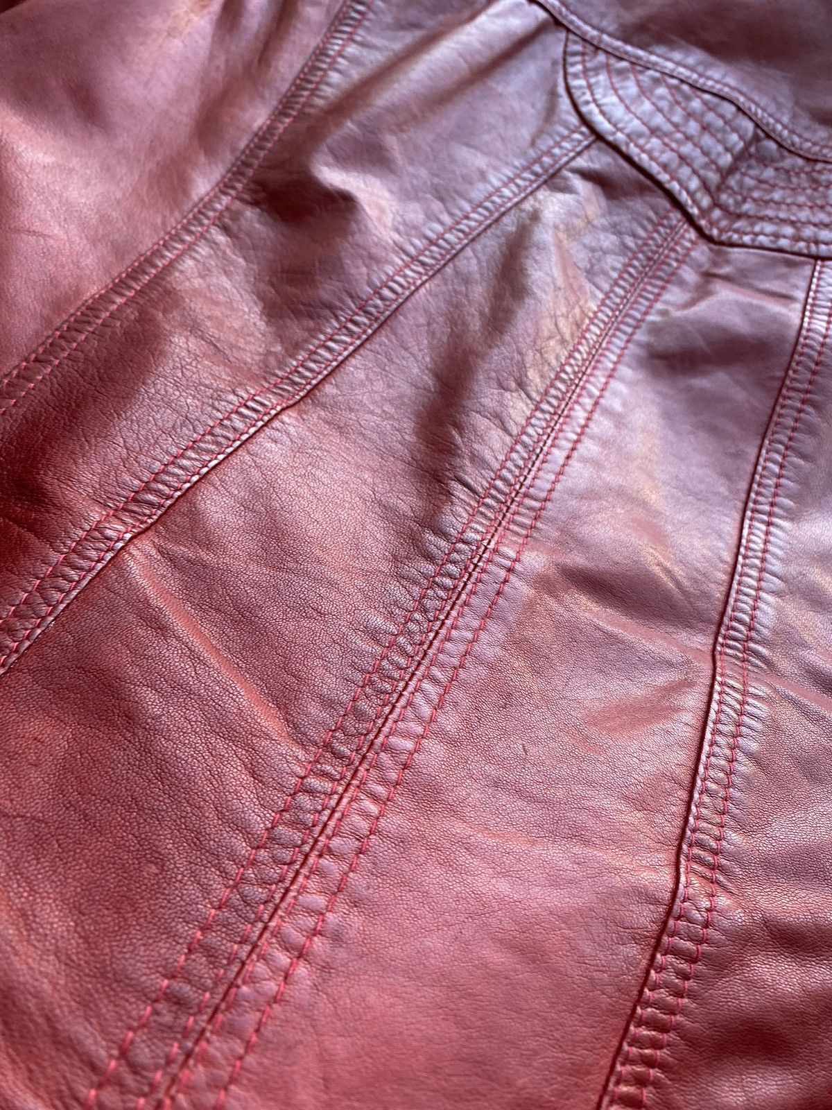 Other 🔥Opium Punk Gothic Red Leather Jacket q-21 Xl Size XL / US 12-14 / IT 48-50 - 17 Thumbnail