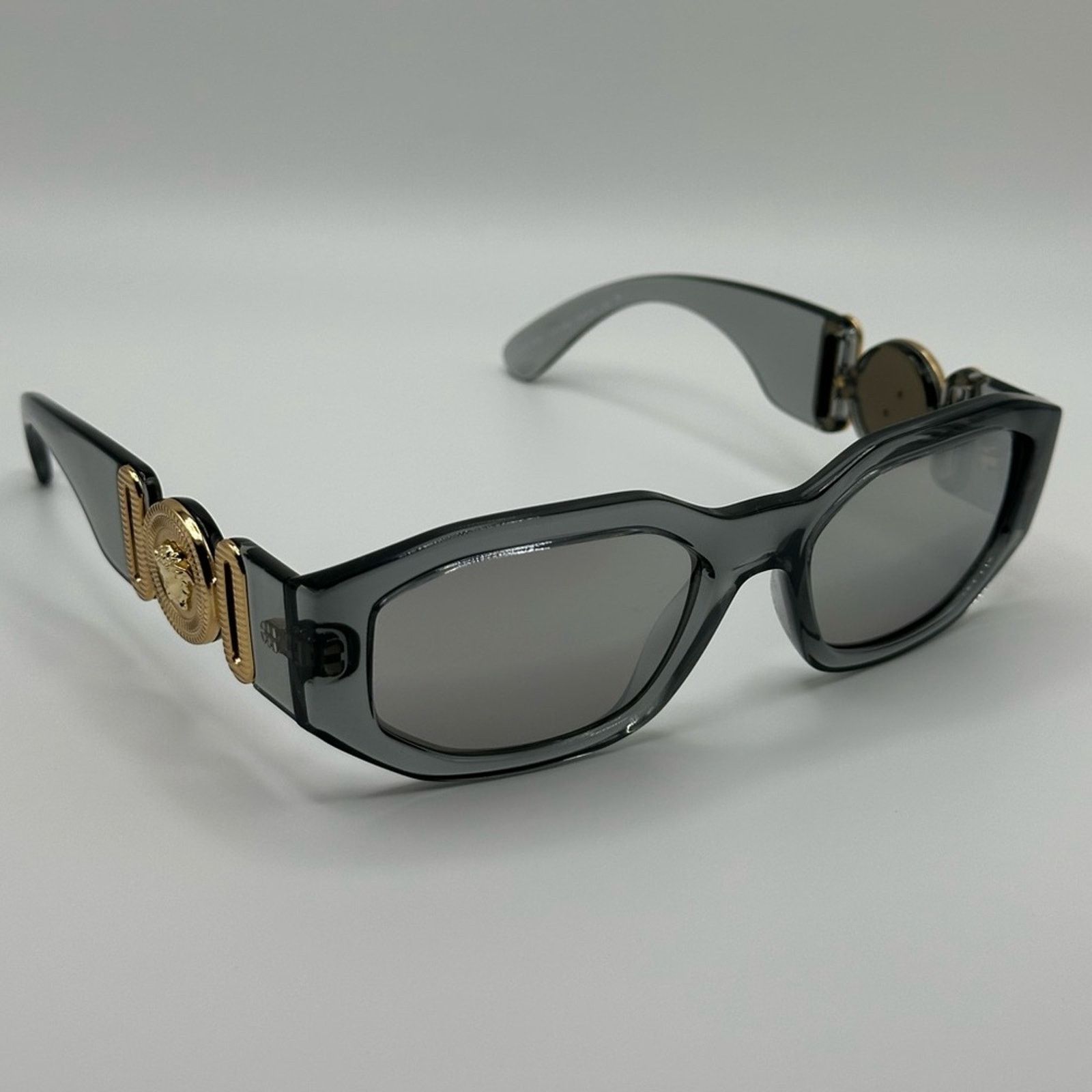 Versace NEW VERSACE VE4361 311/6G Transparent Grey/Light Grey Mirror Size ONE SIZE - 5 Thumbnail
