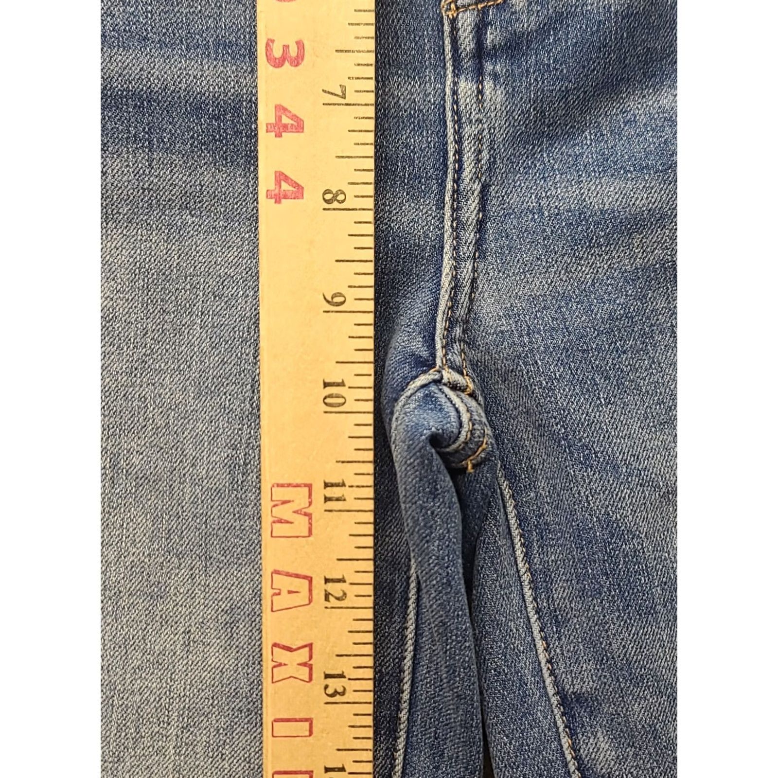 American Eagle Outfitters VINTAGE American Eagle Jeans Womens 0 25x28 Short The Dream Hi Rise Distressed Jegging 90s Womens Jeans Size 25" / US 0 / IT 36 - 4 Thumbnail