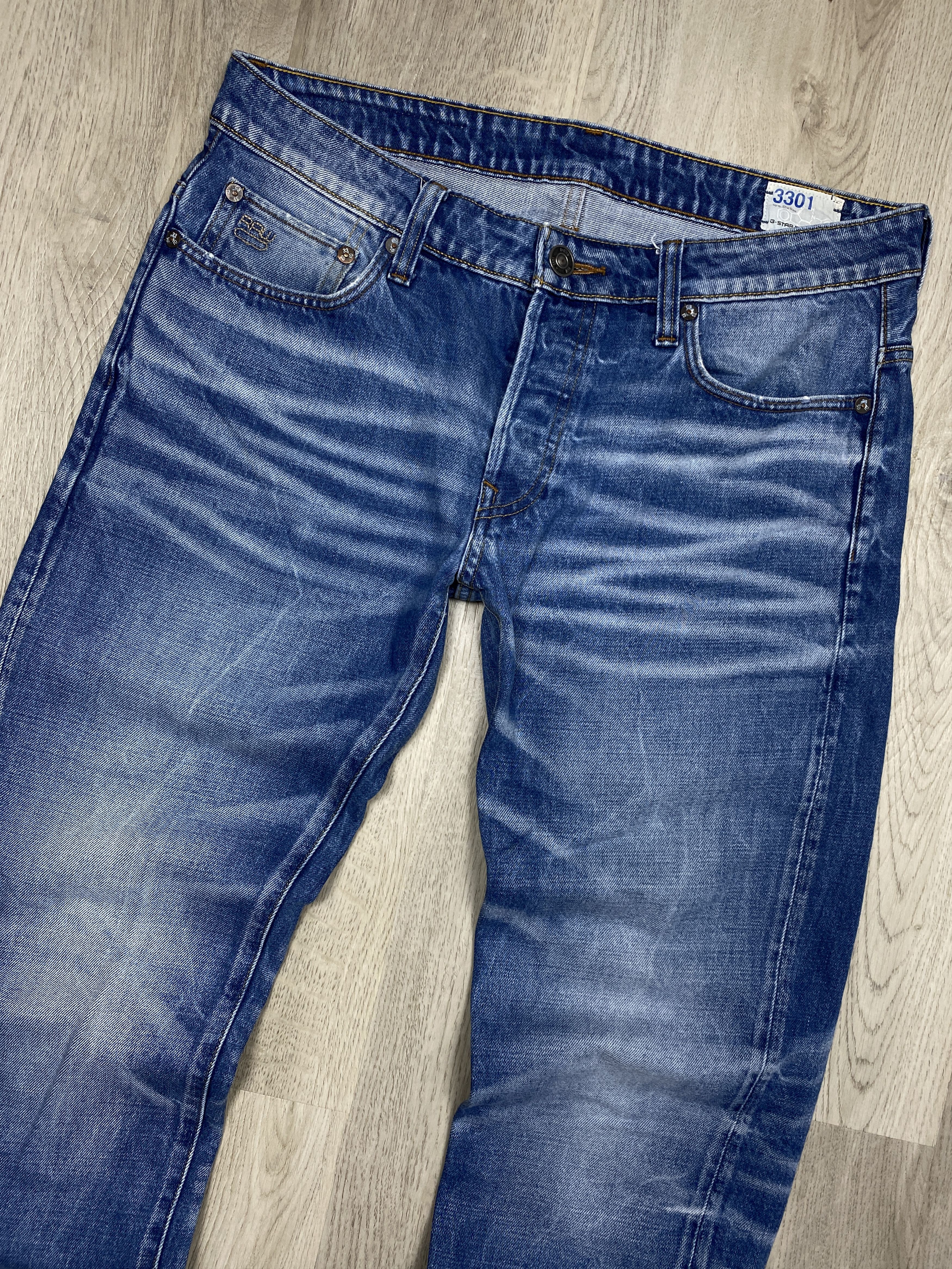 G-Star G Star Raw Vintage Mens Low Tapered Denim Pants Jeans Size US 31 - 2 Thumbnail