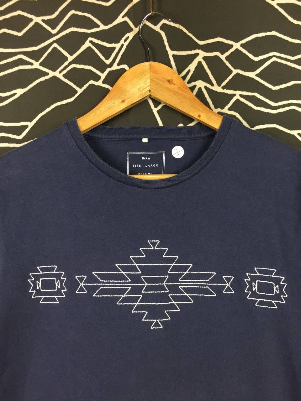 Japanese Brand IKKA Japanese Brand Navajo Aztec Style Chest Graphic Tee Size US M / EU 48-50 / 2 - 3 Thumbnail
