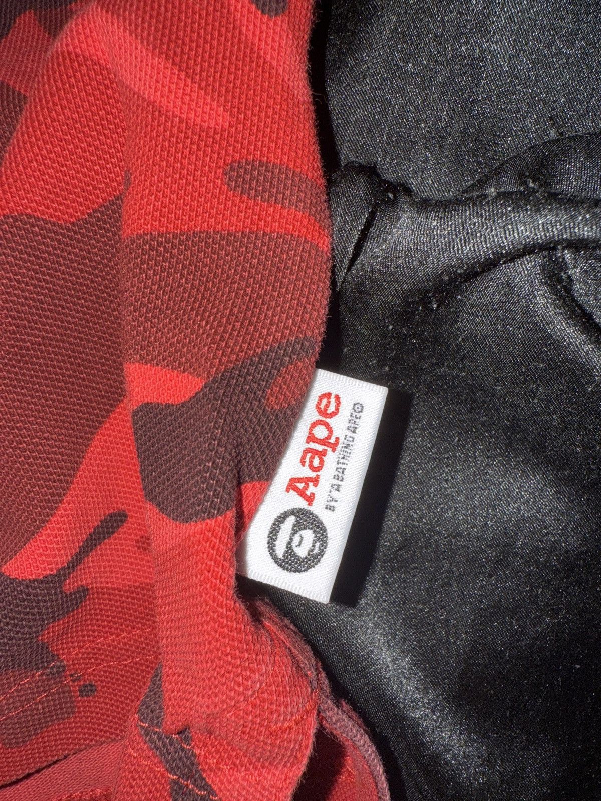 Nigo Red Camo Bape button up shirt Size US M / EU 48-50 / 2 - 2 Thumbnail