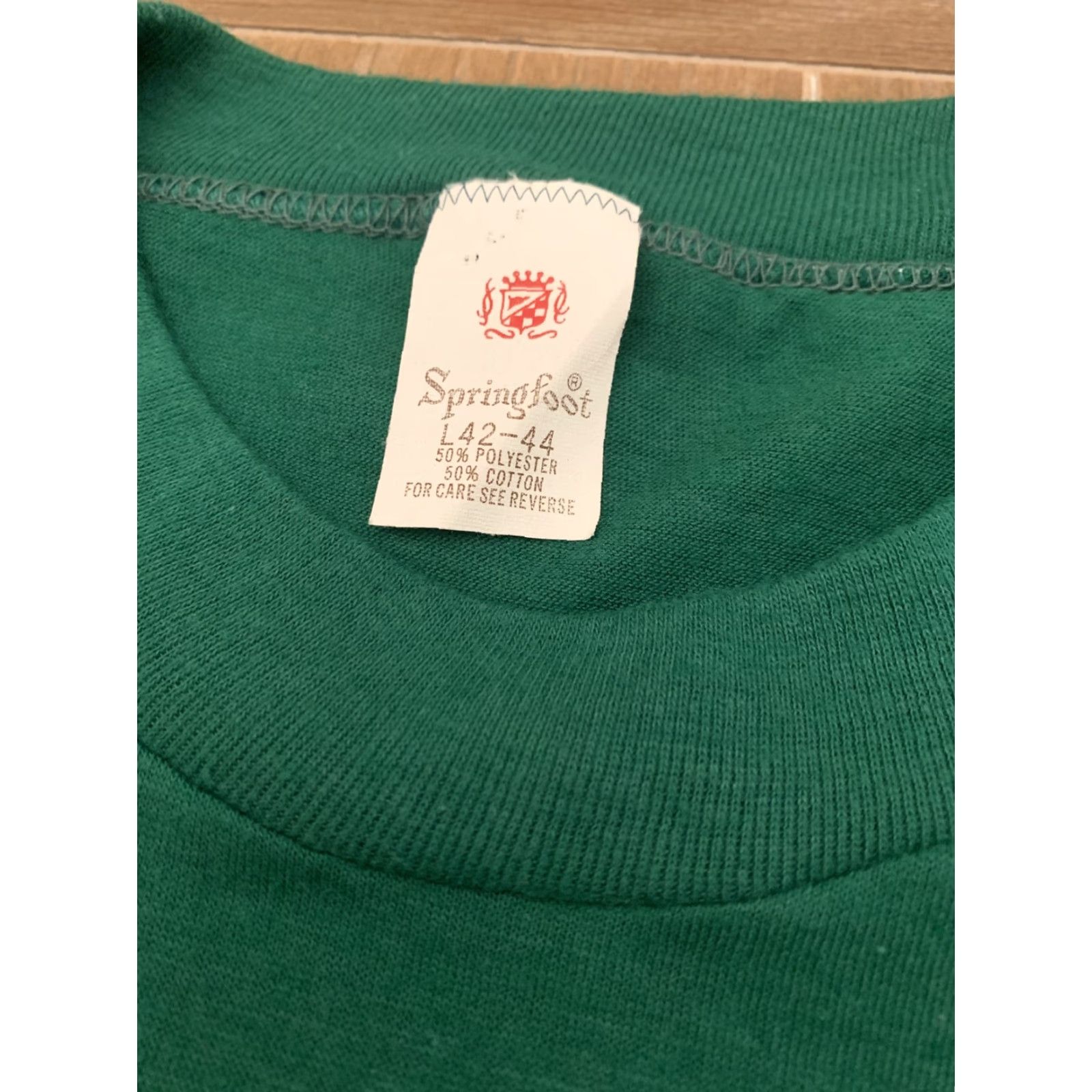 Vintage Vintage T-Shirt Size L Green Scranton Pennsylvania 1980 Single Stitch P.S.W.B.A. Men Size L Size US L / EU 52-54 / 3 - 3 Thumbnail