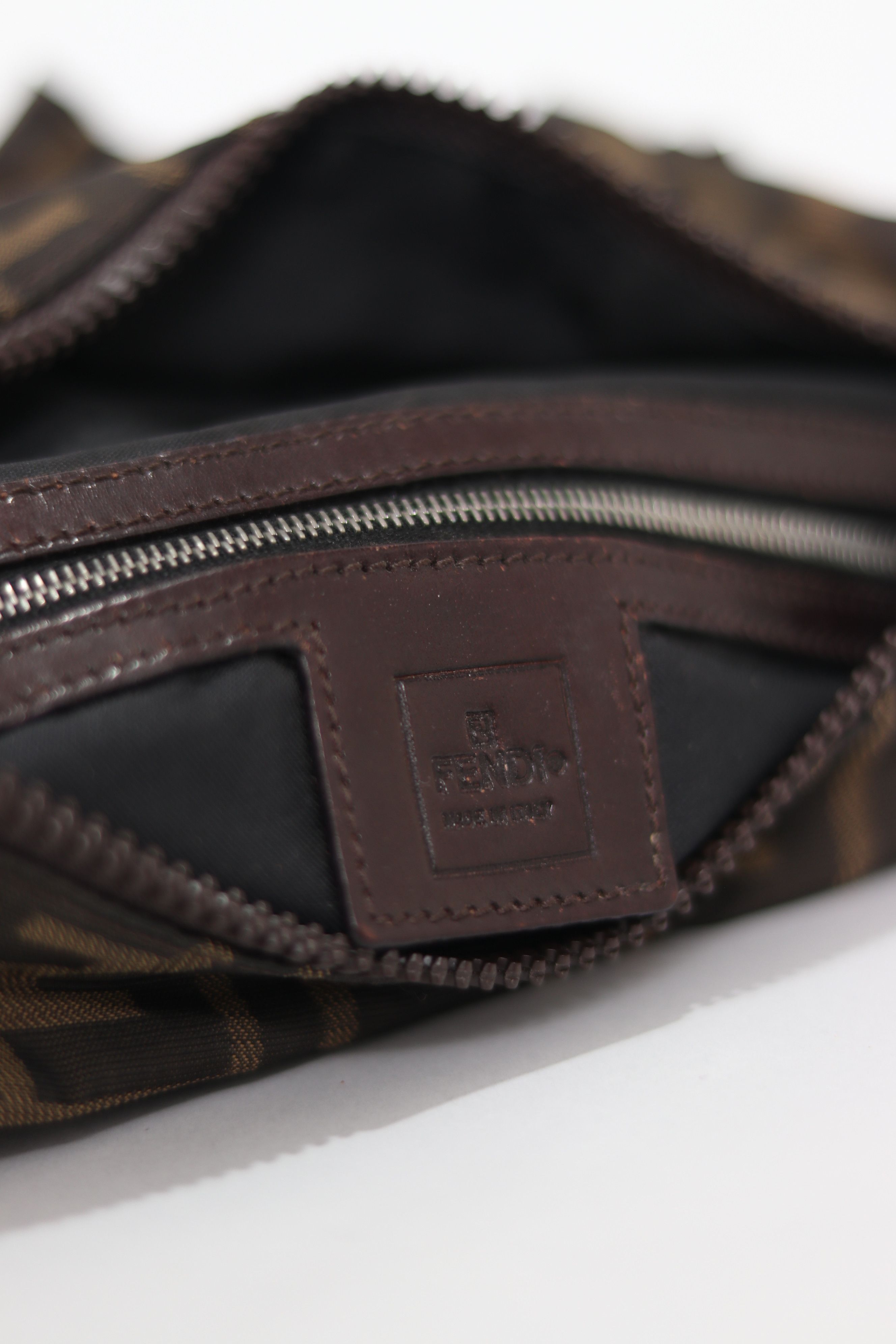 Fendi Fendi Brown/Tobacco Zucca Nylon Flat Messenger Bag Size ONE SIZE - 5 Thumbnail