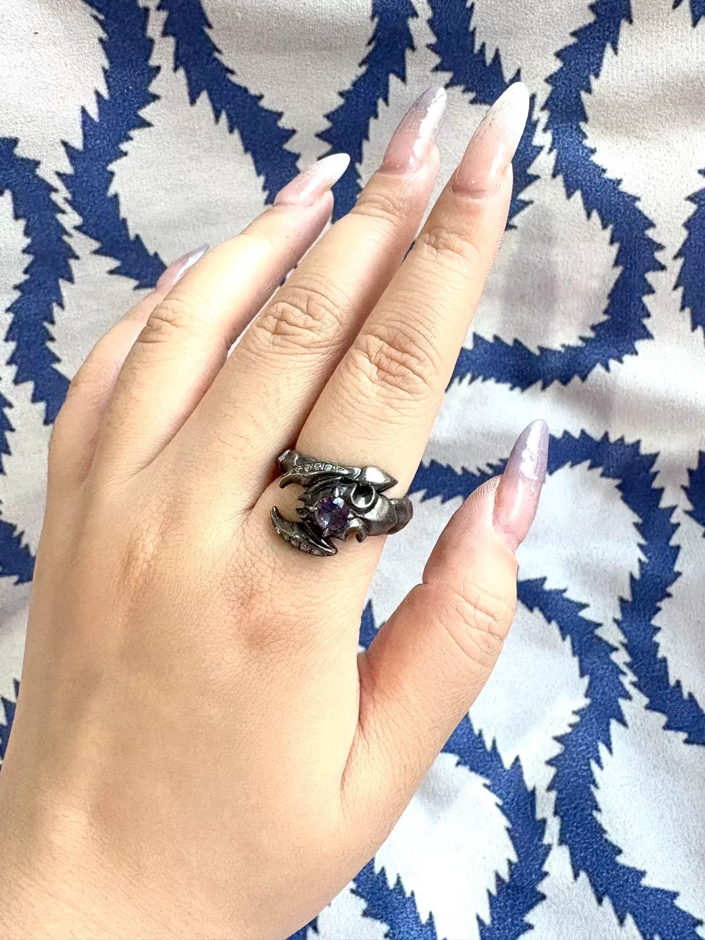 Vivienne Westwood silver scorpion ring with colorful diamonds Size ONE SIZE - 1 Thumbnail