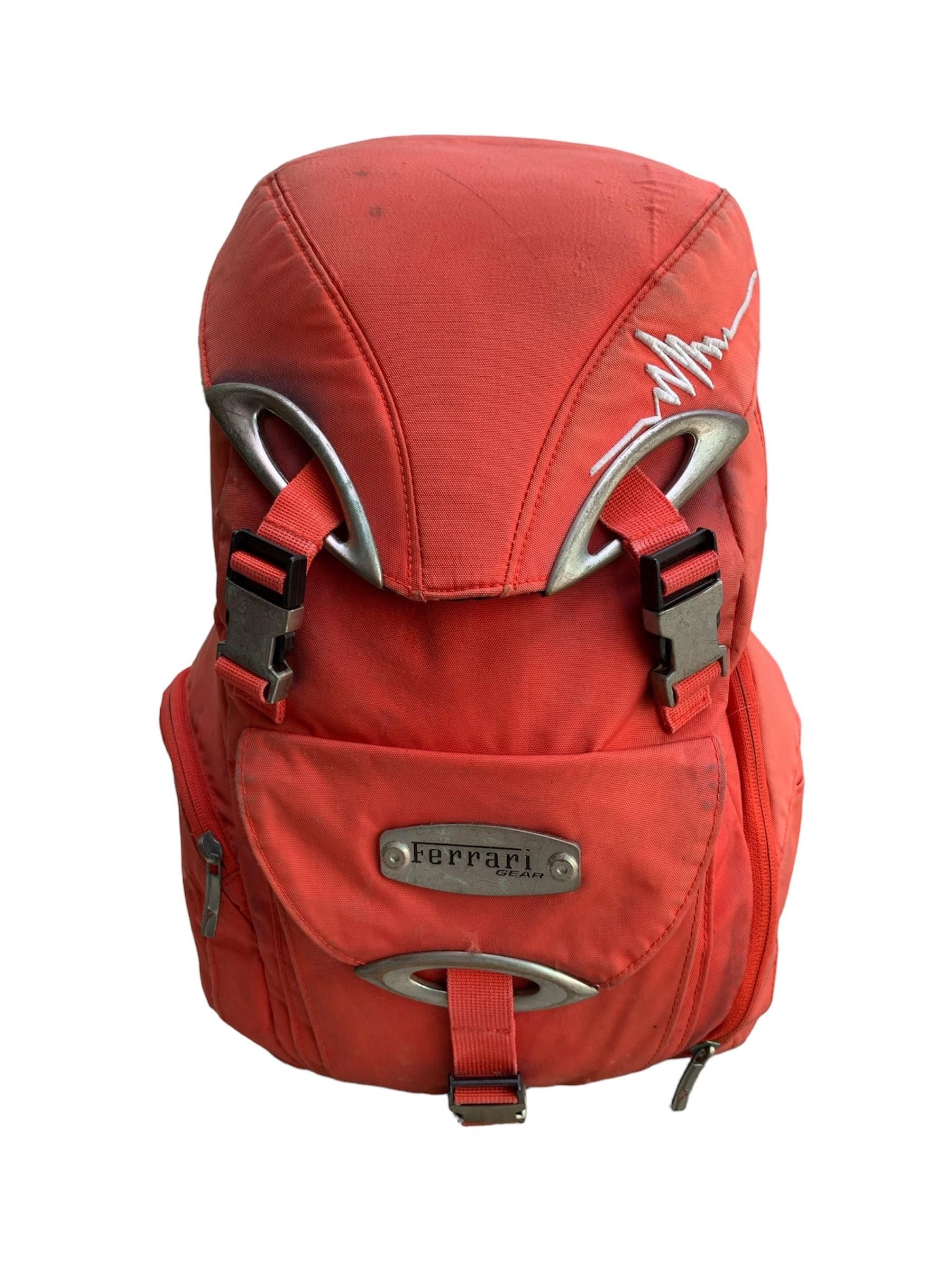 Vintage FERRARI GEAR Backpack Red Bag